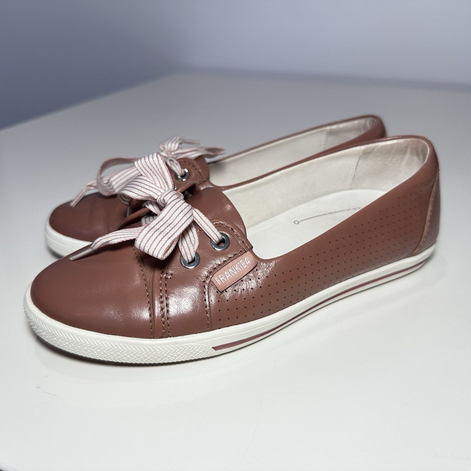 FRANKIE4 Frankie 4 Hannah II Dusty Rose Leather Shoes Sneakers Flats Size 7