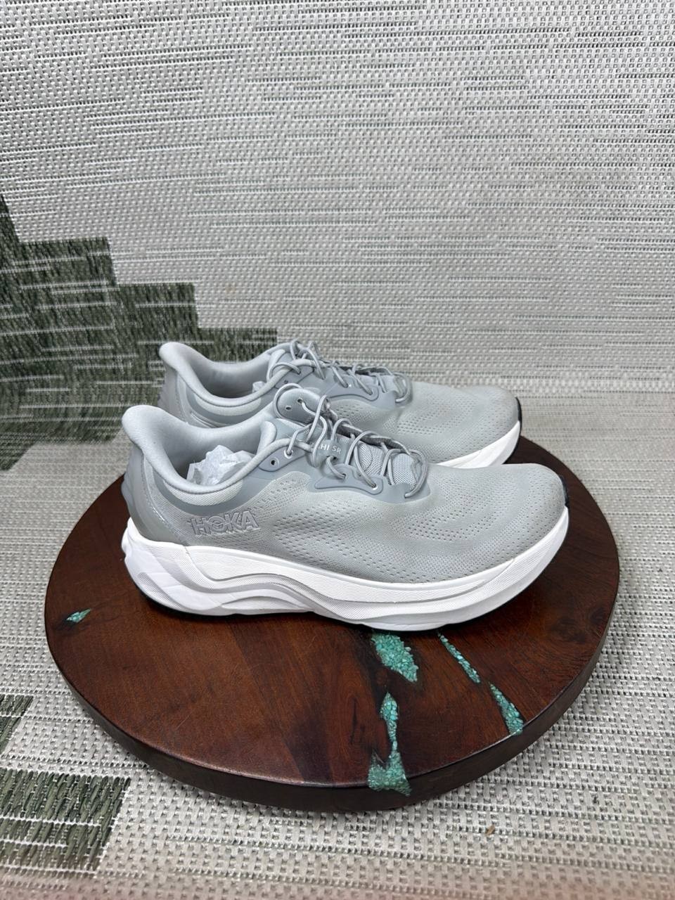 Hoka One One Shoe Women Size 8 B Arahi Slip Resistant Soft Toe Work Stellar Gray