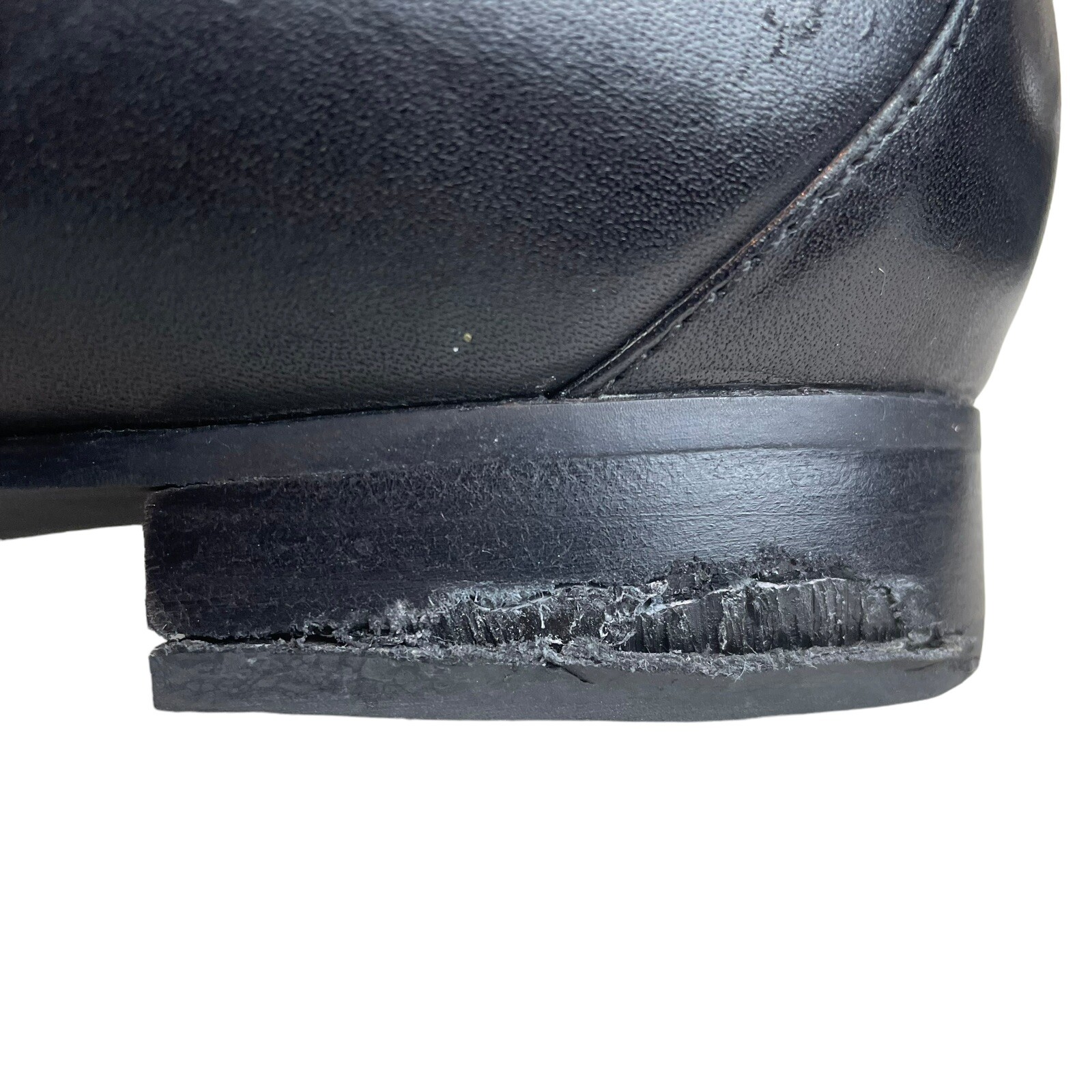 Clarks Unstructured Women’s 7 M Slip On Loafer Black Leather Flat Comfort 15764