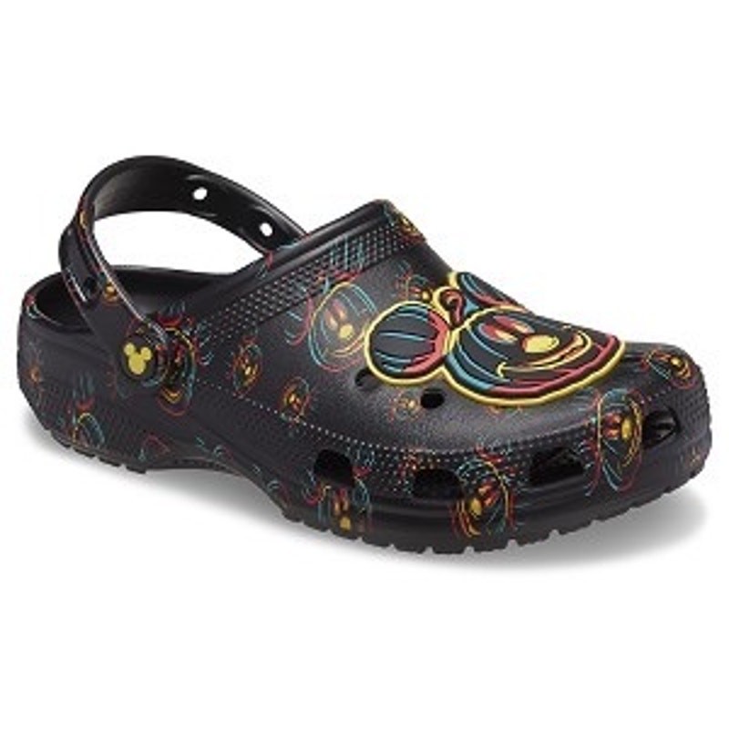 Crocs Disney Mickey Halloween Glow In The Dark Classic Clog Womens size 9 Mens 7