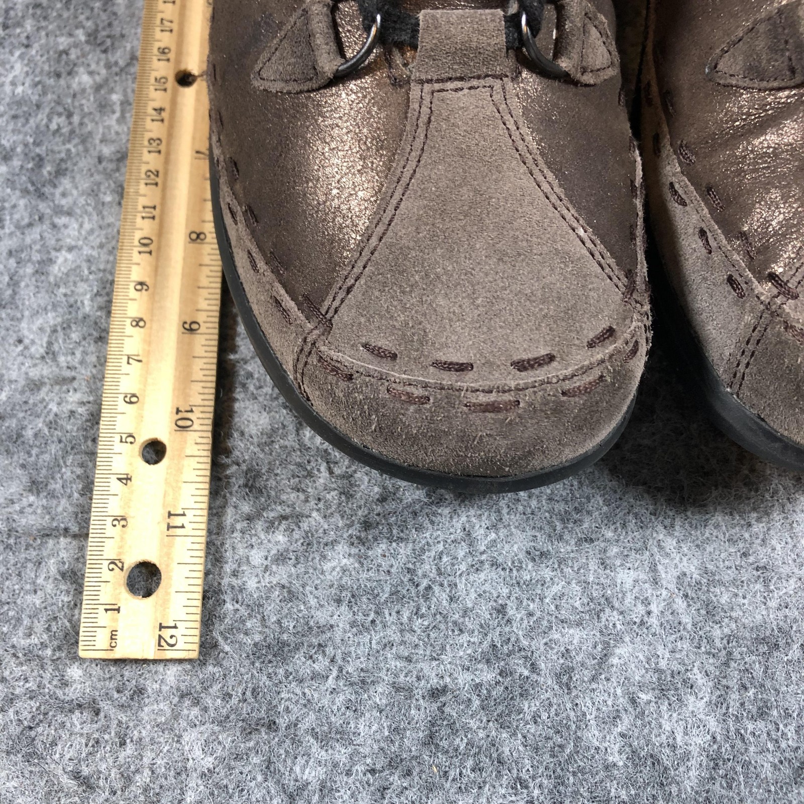 Ziera Womens 10.5 Brown Suede Lace Up Comfort Walking Casual Sneakers