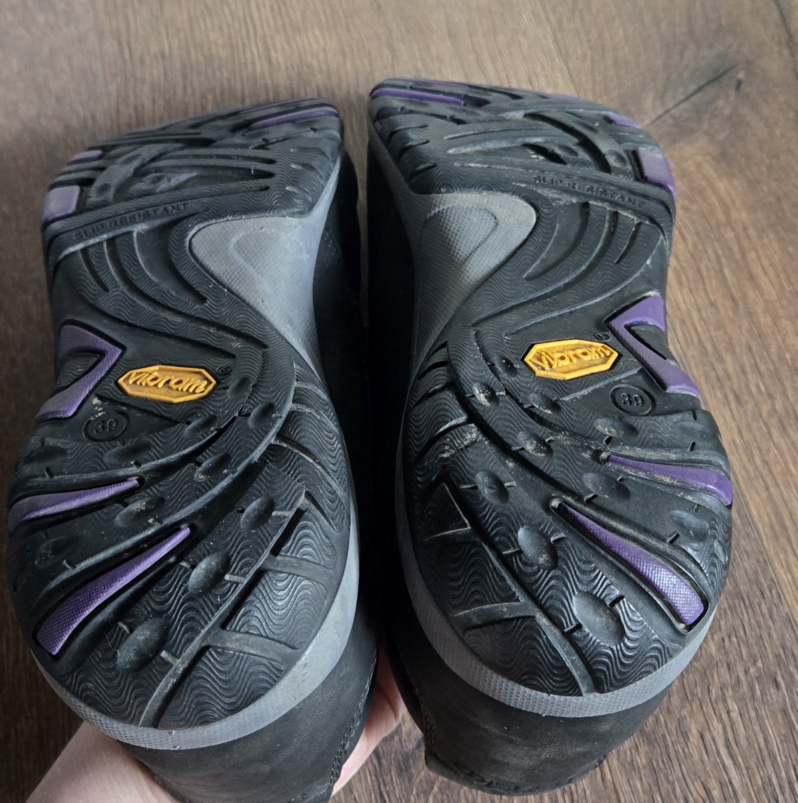 Women’s Dansko Patti Milled Nubuck Slip-on Shoes, Size 8, Black, Vibram Soles