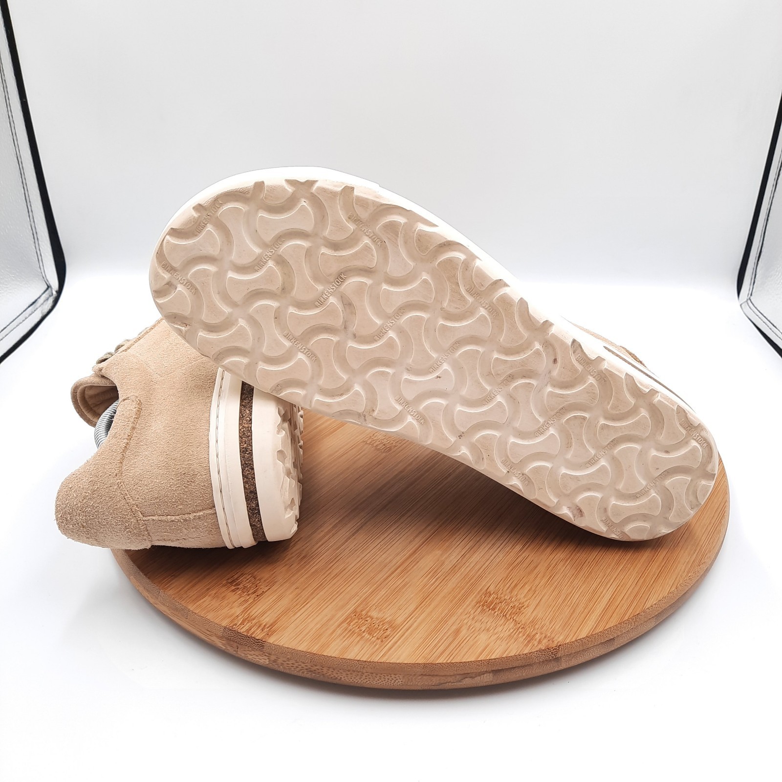 Birkenstock Bend Low Womens Size 39 US 8 Shoes Tan Suede Leather Casual Sneakers