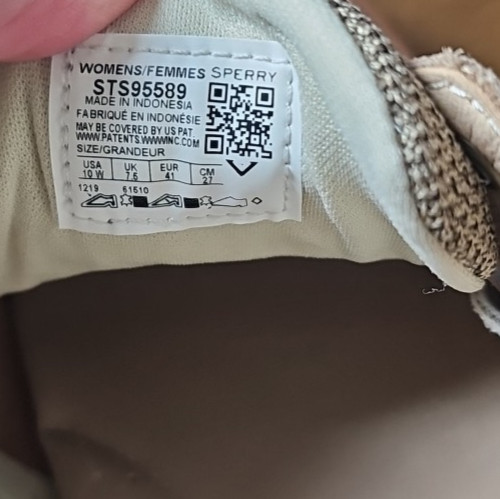 Sperry Top-Sider Women’s Koifish Boat Shoe Leather Oat Size 10 Wide New w/box