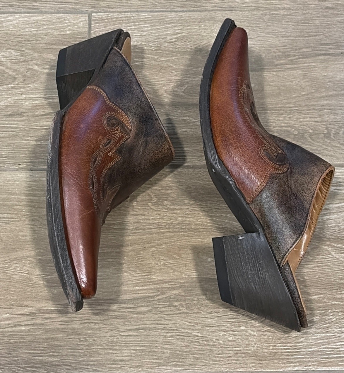 Stetson Western Mules Shoes Women’s Sz 8.5 B Clean Original