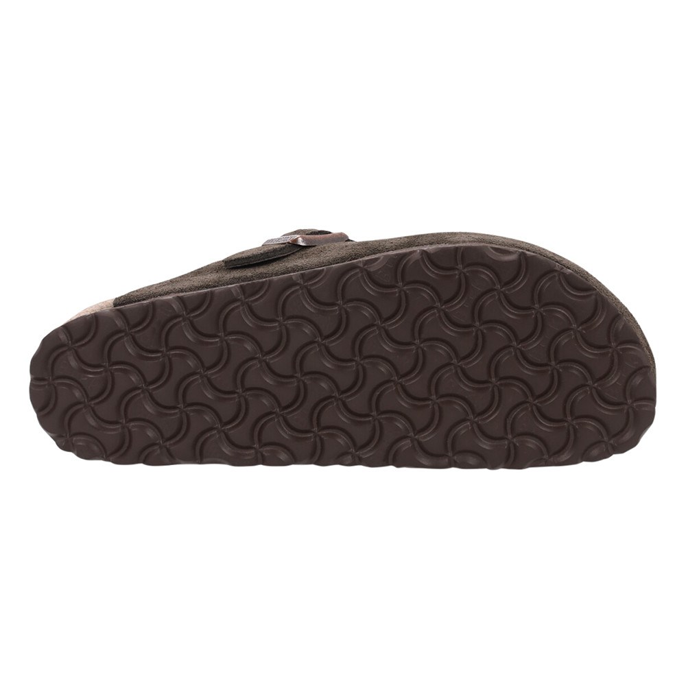 Birkenstock Boston Mocha Suede Shearling Footbed Lining Clog Women’s Shoes