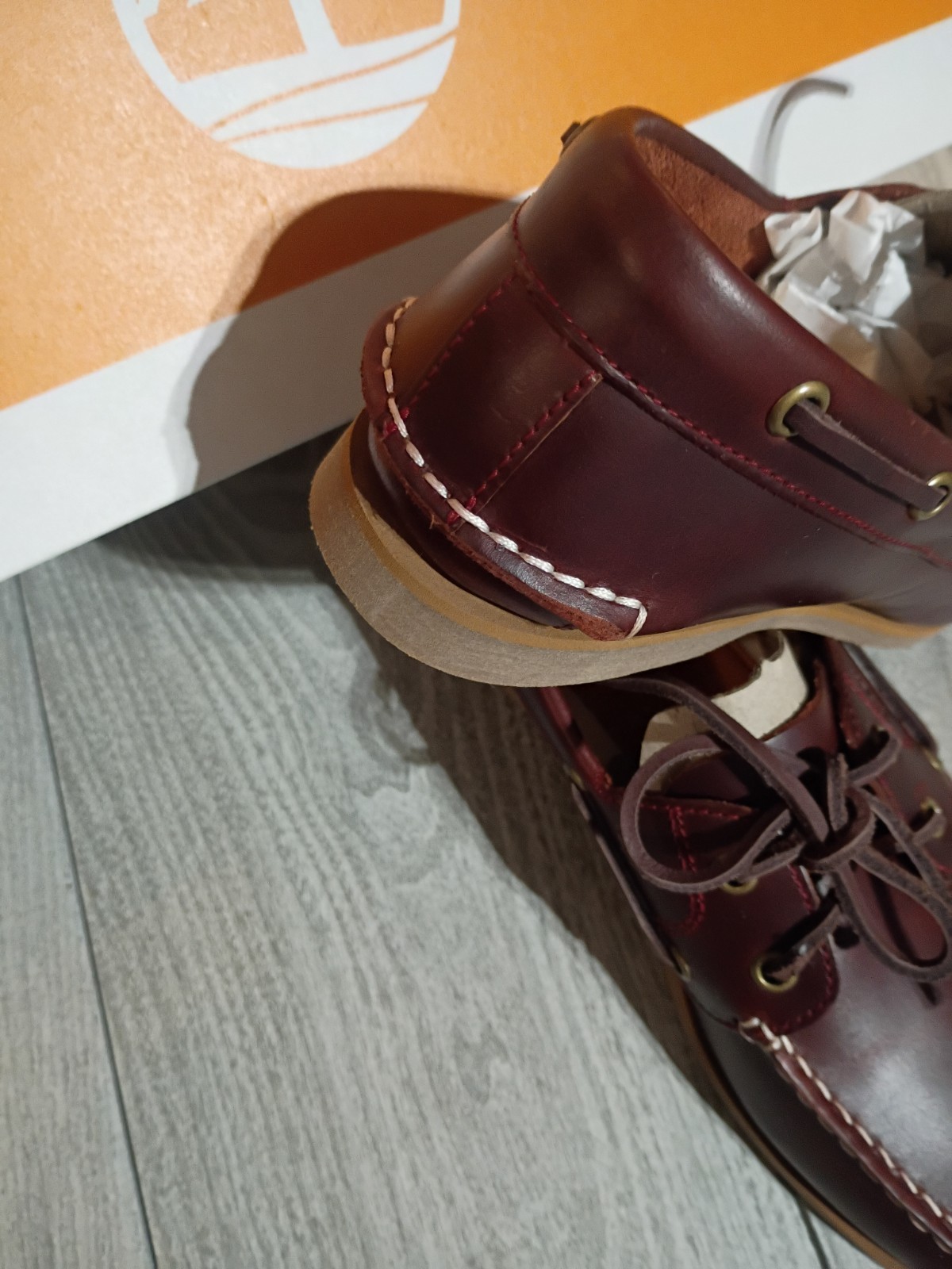 Women’s Timberland Premium Cedar Bay Boat Shoe Burgandy Sz 7.5 New In Box