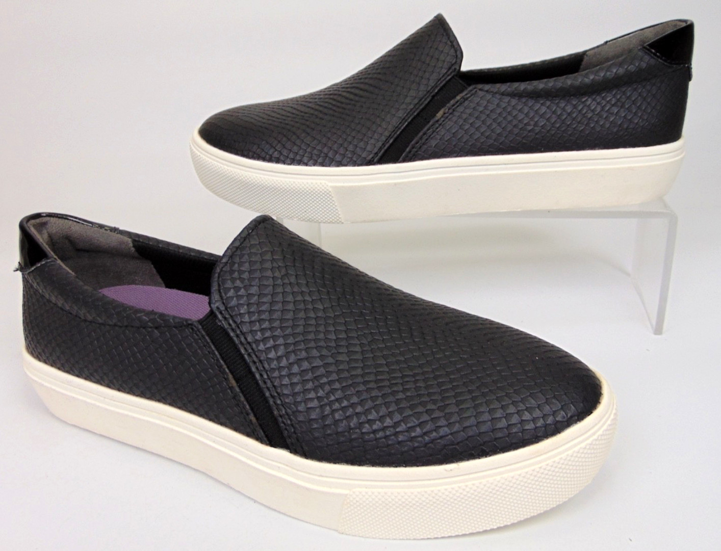 Dr. Scholls Nova Slip On Casual Sneakers Womens Size 7.5 M, Black Comfort Shoes