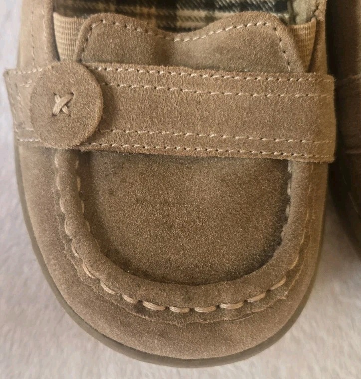 Rocket Dog Suede Slip On Shoes Womens Size 10 Tan Slip On Button Cute Brown C218