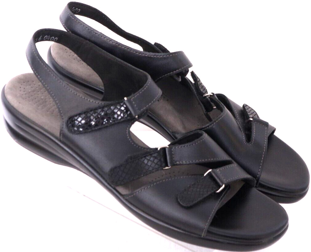 SAS Tripad Tabby Slingback Strappy Black Sandals Shoes Women’s 10.5 N narrow
