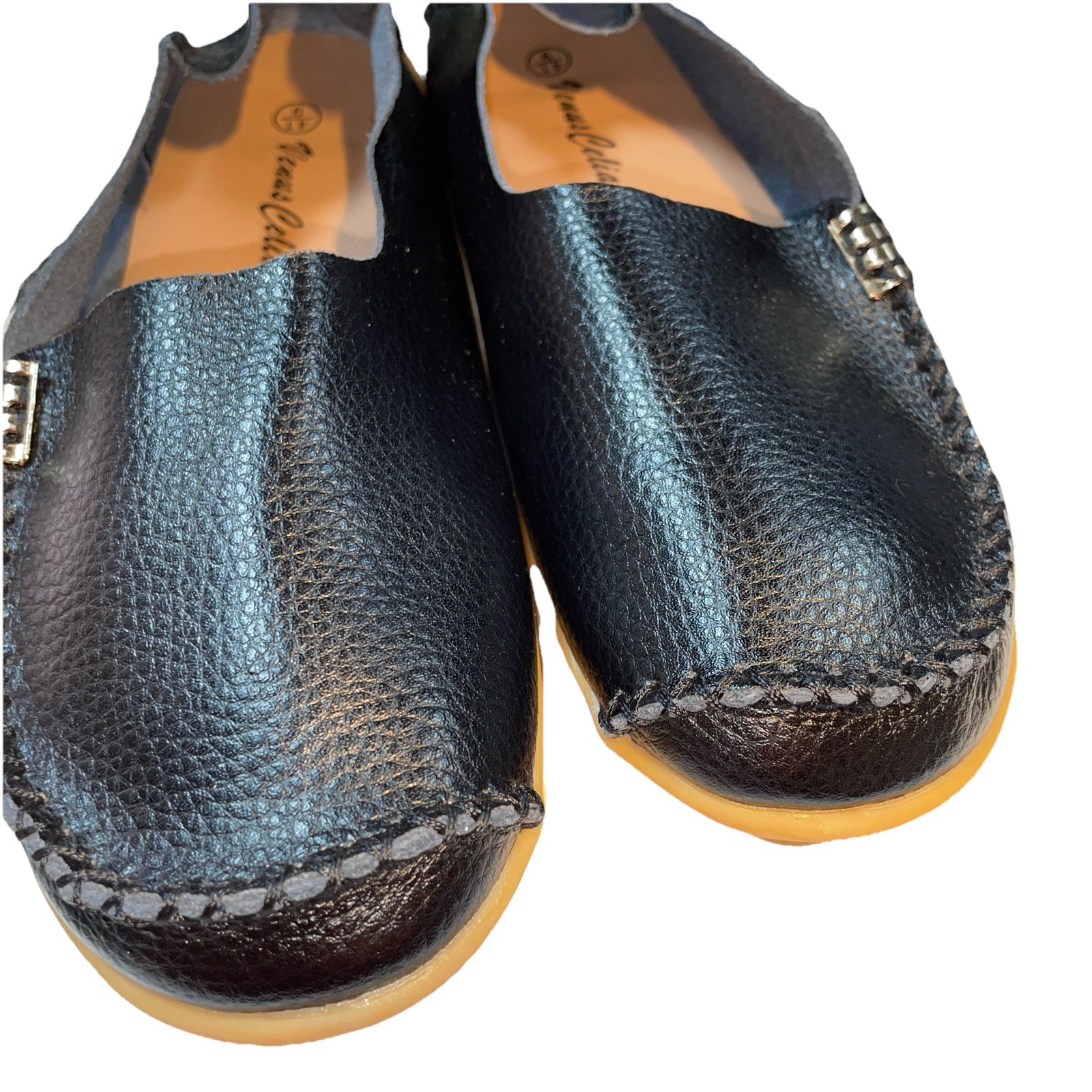 Venus Celia Casual Comfort Shoes Size 9 black Mocason Loafers