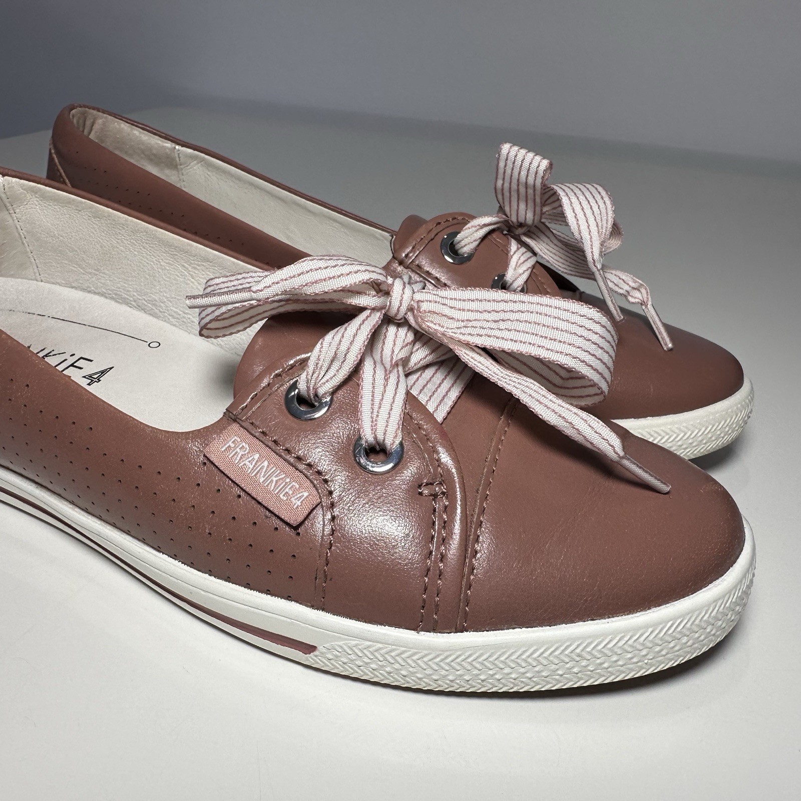 FRANKIE4 Frankie 4 Hannah II Dusty Rose Leather Shoes Sneakers Flats Size 7