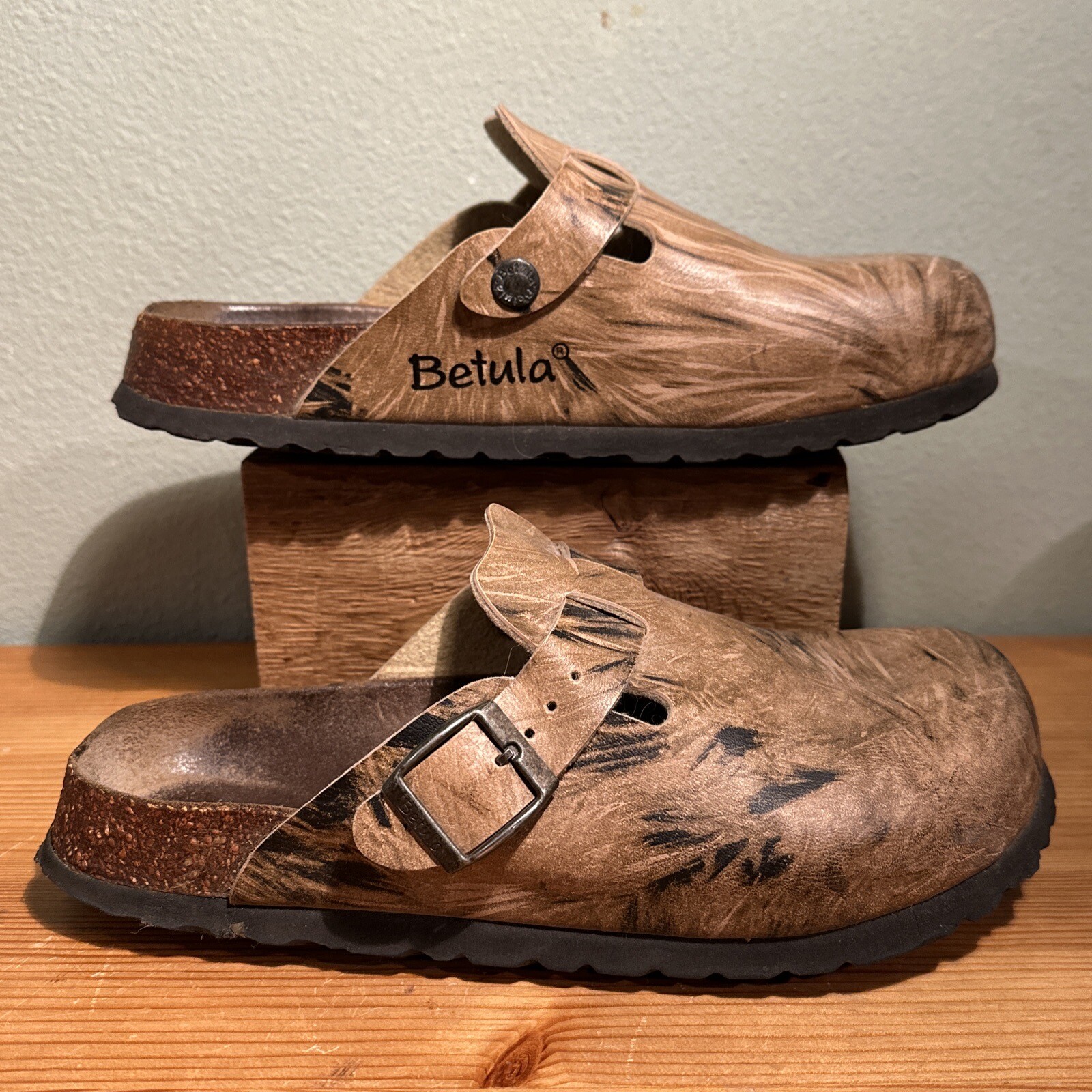 Birkenstock Betula Boston Clogs Women’s Size EU 37, US 6 Brown Leather