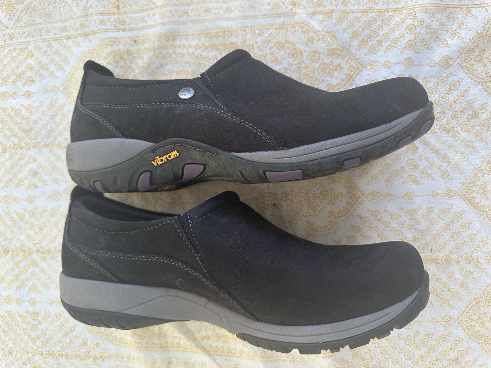 Dansko Patti Women’s Slip-On Shoes, Black Milled Nubuck, 41 Waterproof New $149