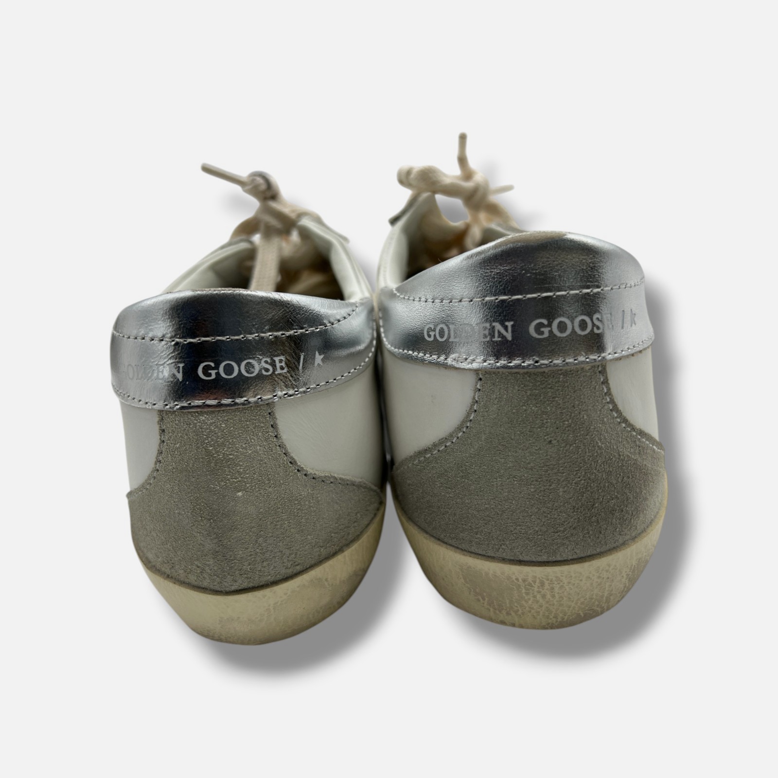 Golden Goose Women’s White Super-Star Low-Top Sneakers Shoes Sizes R:40 L:39
