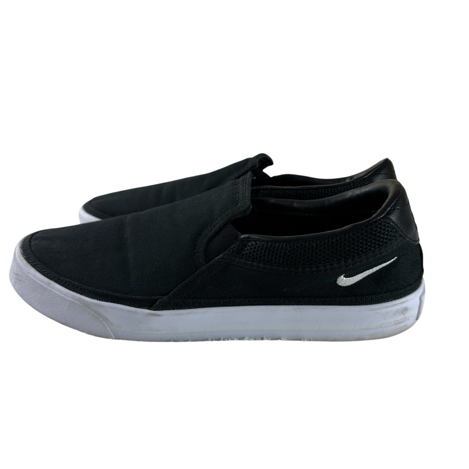 Nike Black Slip-On Skater Shoes Minimal Streetwear US 9.5