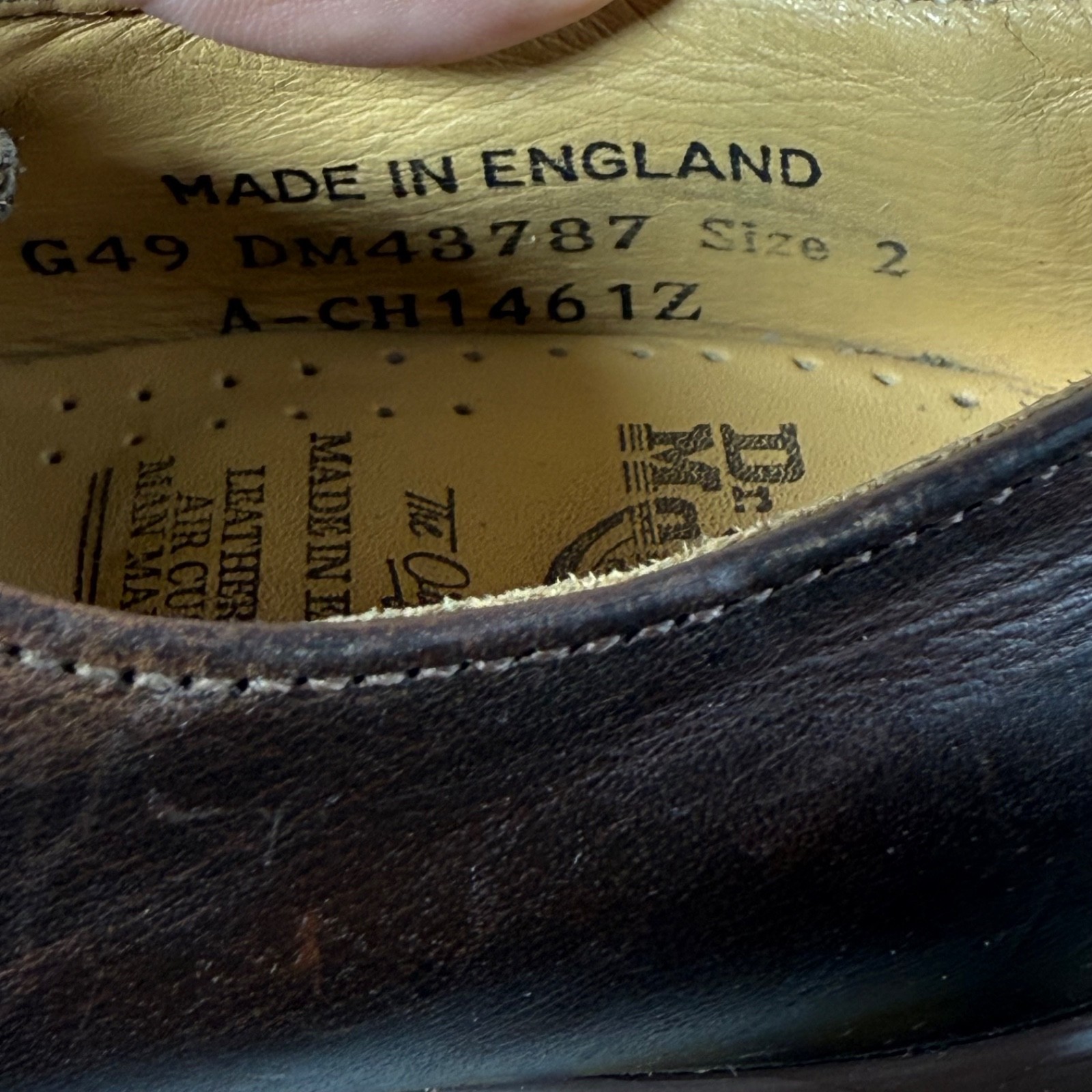 DR. MARTENS RARE VINTAGE MADE IN ENGLAND OXFORDS 1461 WOMENS UK SIZE 2 US 4 1G