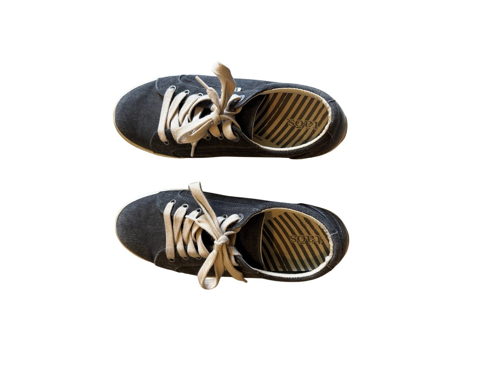Taos Star Canvas Sneakers Shoes Grey Washed Denim Women’s Size 9 EU 40 Comfort