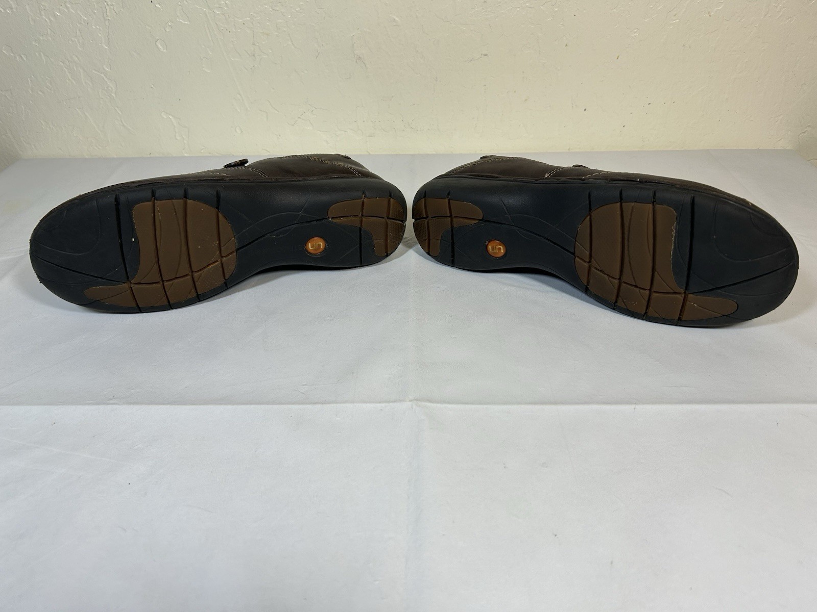 Clarks Unstructured Loafers Women’s Size 10 M Slip On Comfort Brown Leather