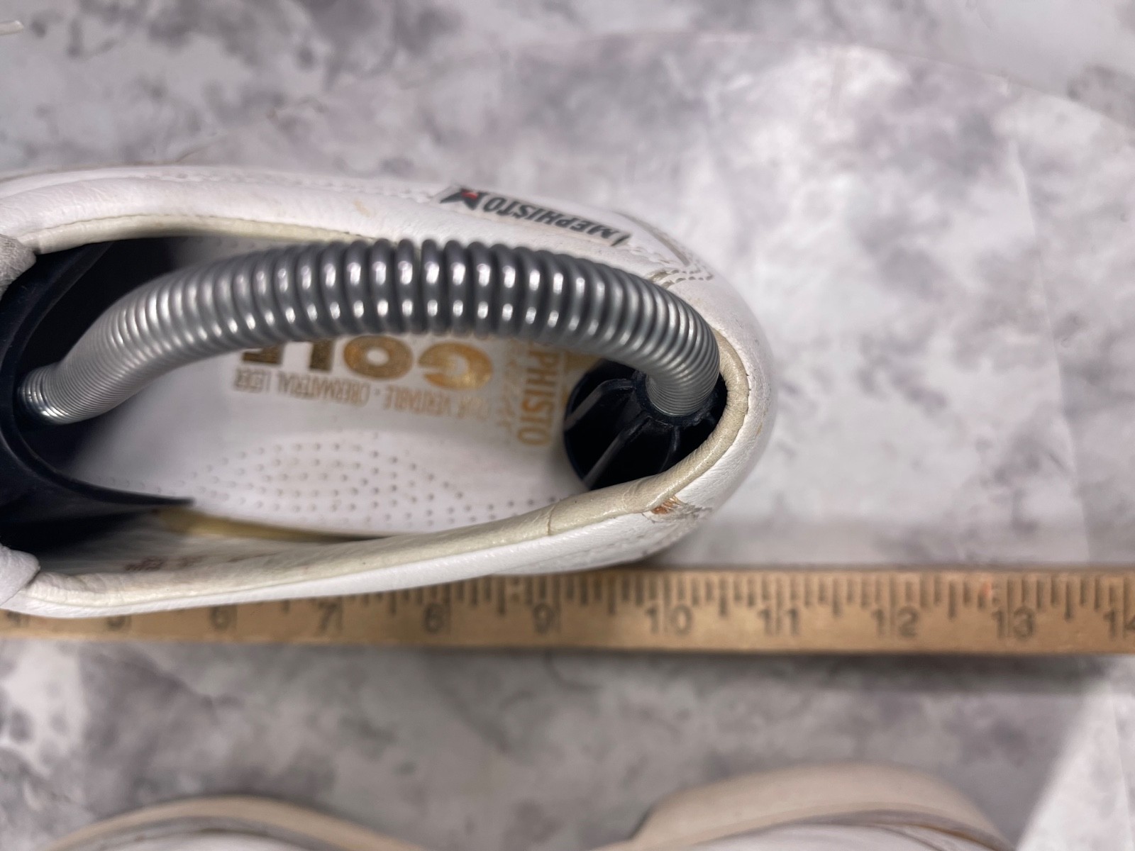 Mephisto Golf Shoes Women 8.5M Air-Relax Shoes White Leather Wingtips Kiltie