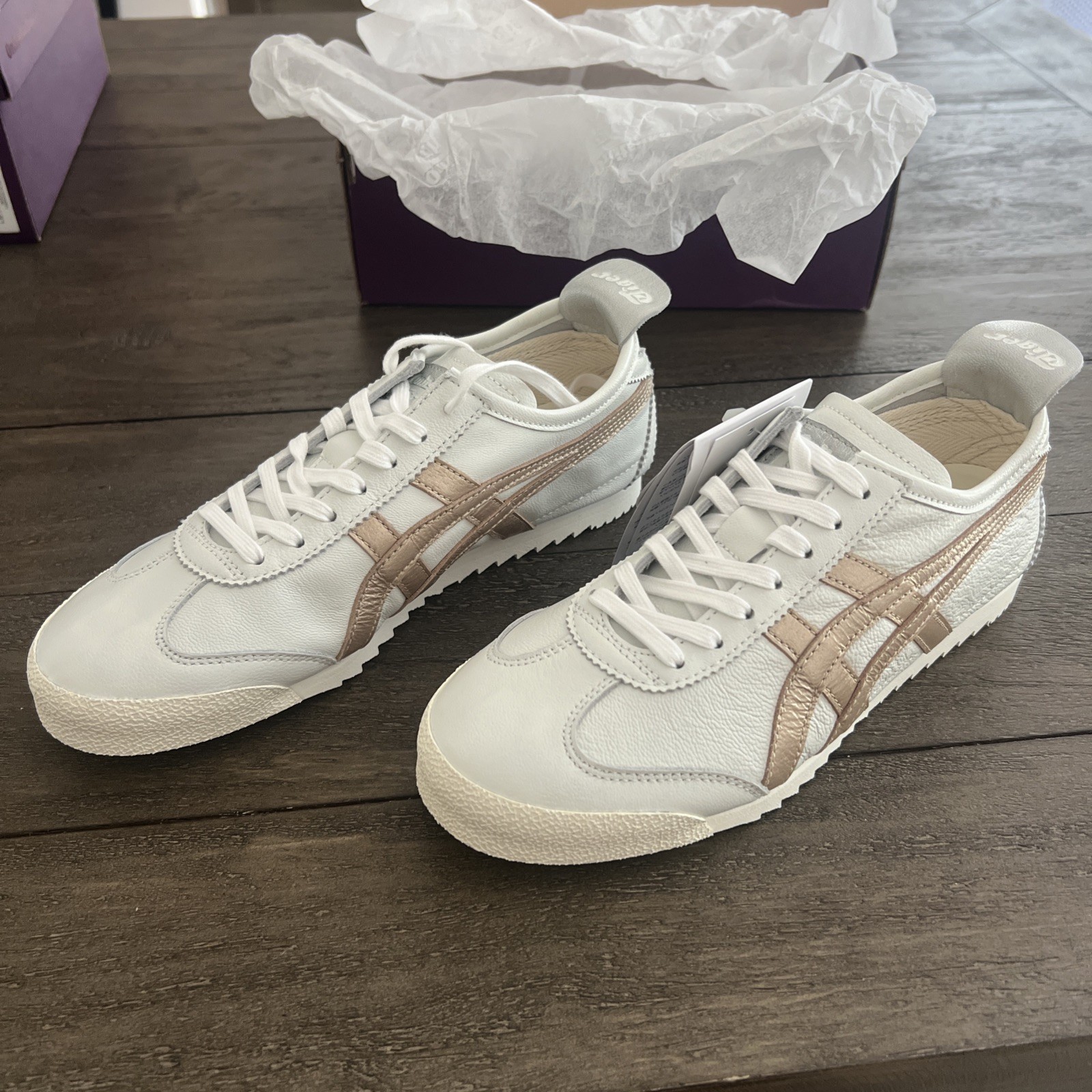 Onitsuka Tiger Nippon Made Mexico 66 Deluxe White/Rose Gold | US W 6