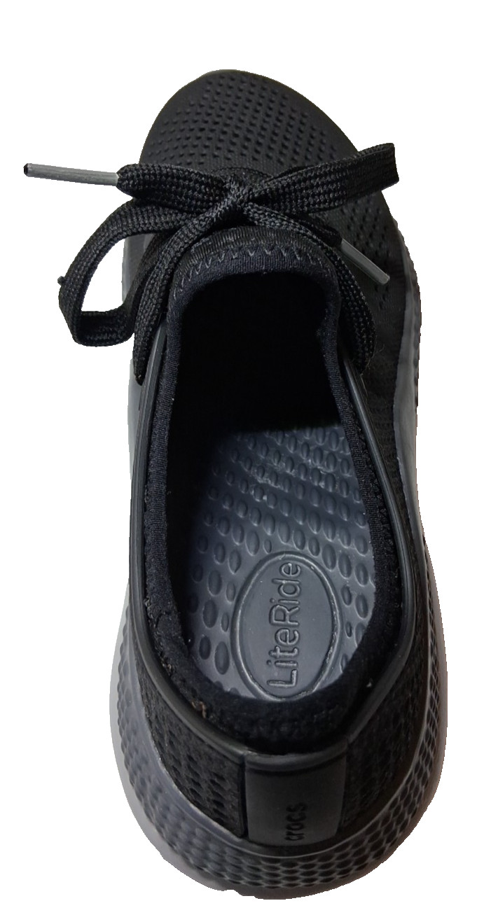 Crocs LiteRide 360 Pacer Sneaker Shoes Women Size 7 Black Grey Beach Waterproof