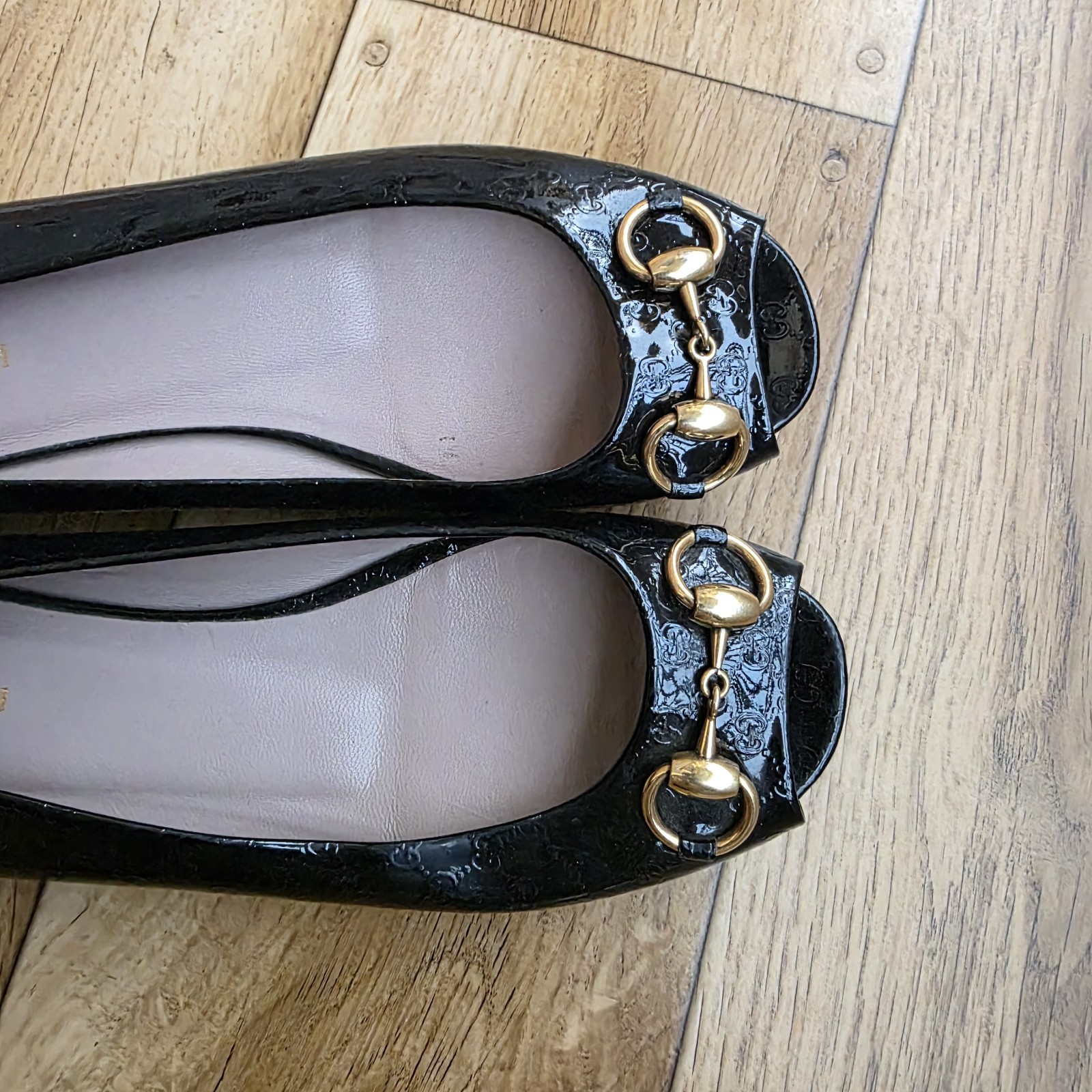 GUCCI HORSEBIT MICROGUCCISIMA BALLET FLATS SIZE 37 EU, 6.5 US, 4 UK