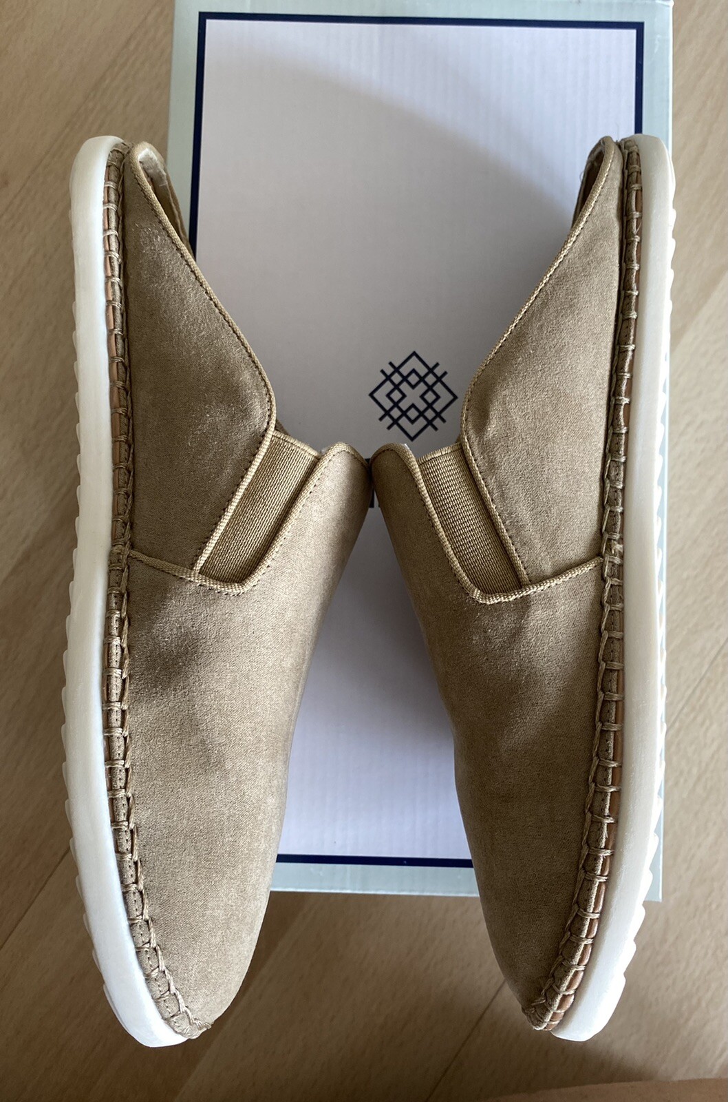 NEW Susina Beige Slip-On Mule Sneakers Backless Slides U.S.Size 7.5M