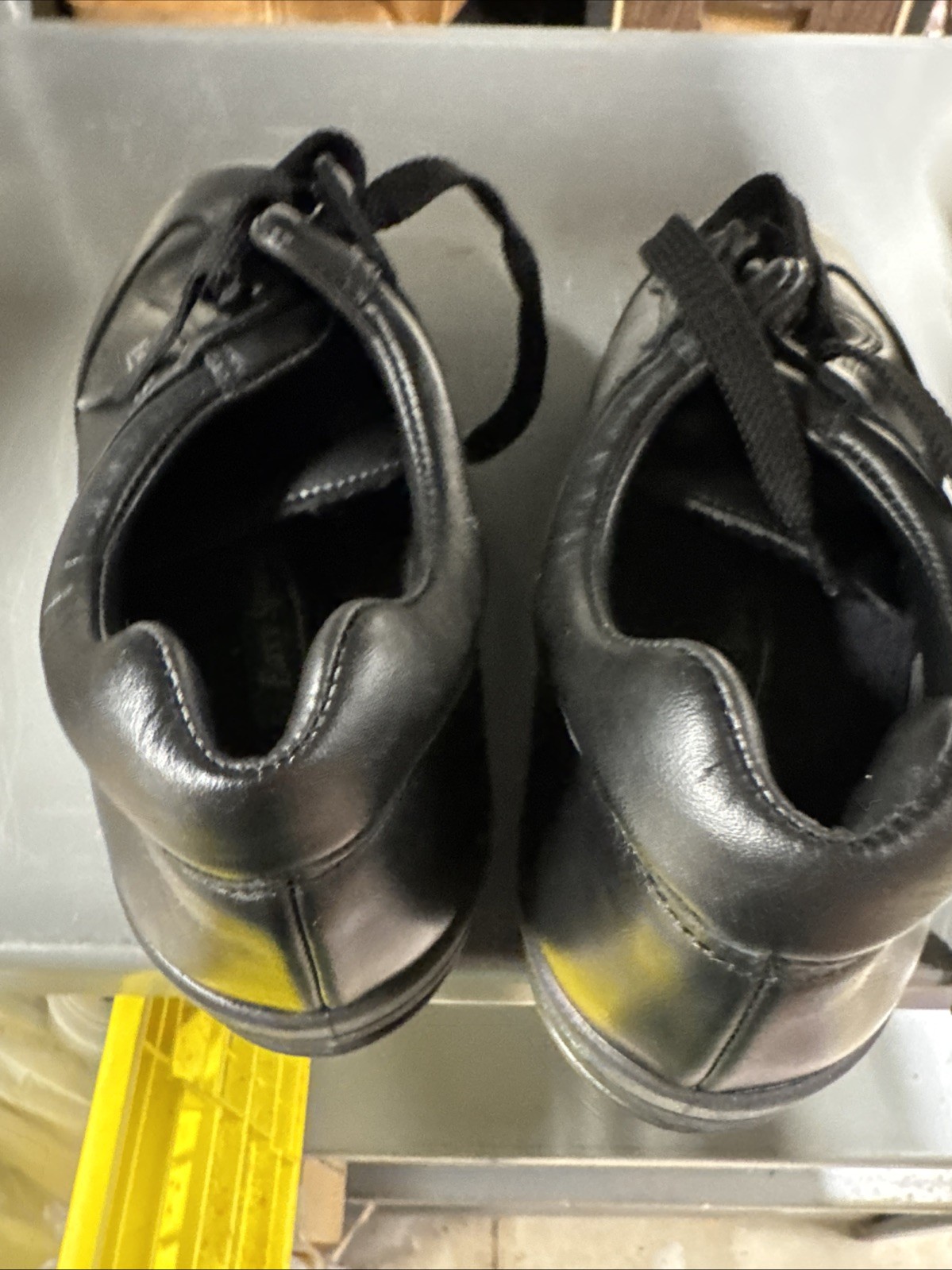 Easy Spirit Mach 1 Black Leather Walking Shoes Women’s 8 BUSA