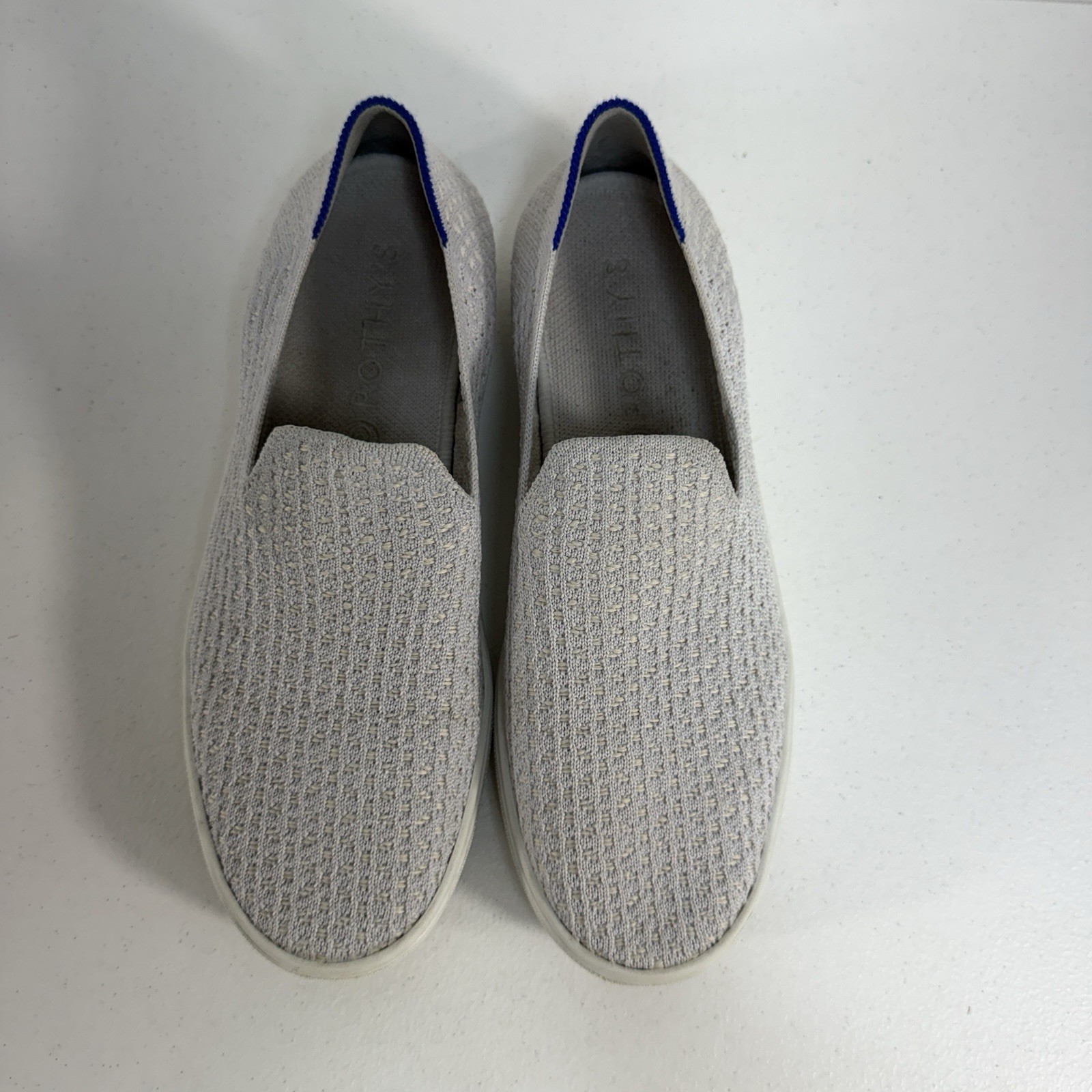 Rothy’s Size 9 The Original Slip On Sneaker Diamond Twill Women’s Gray Shoes