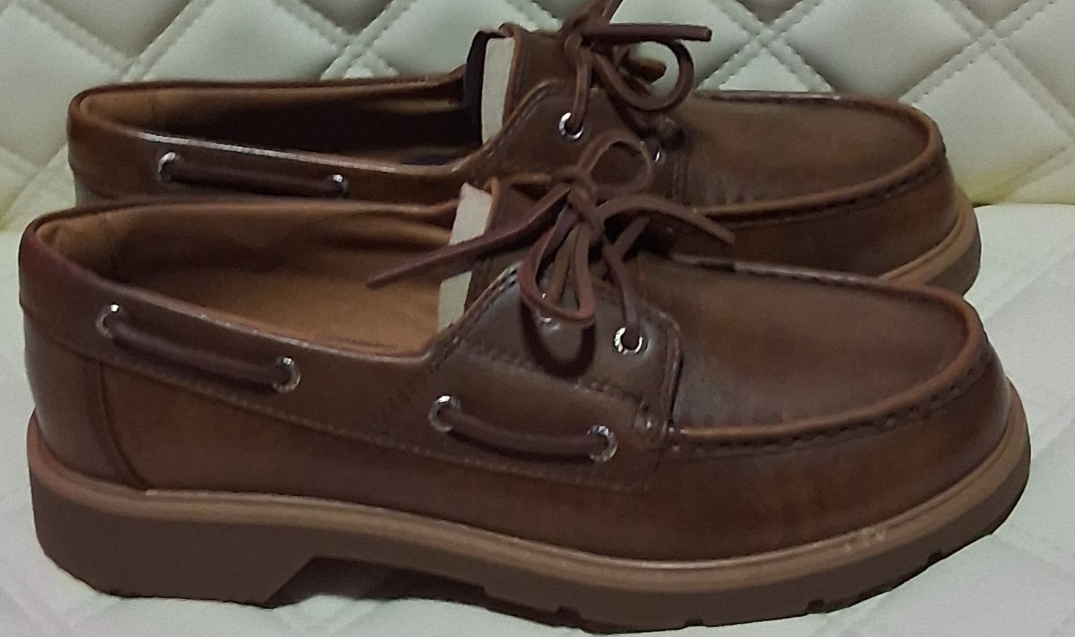 Sperry Wellsboat Plush Step Brown Leather Boat Shoes Women’s Size 9 NIB