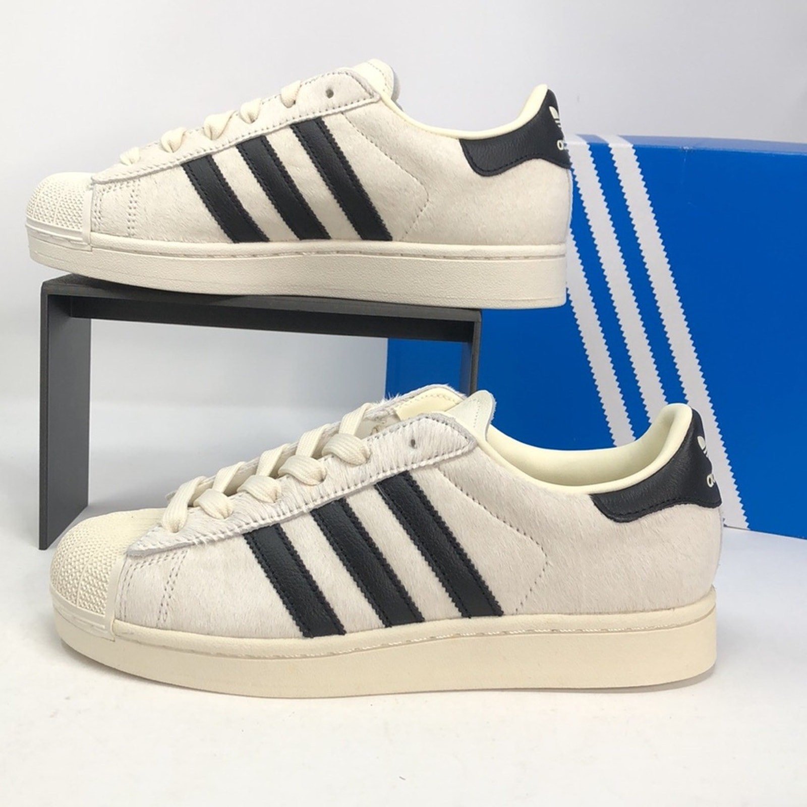 Adidas Women’s Superstar 2 II Pony Hair Off White JQ7418 Sneakers – Size 7.5