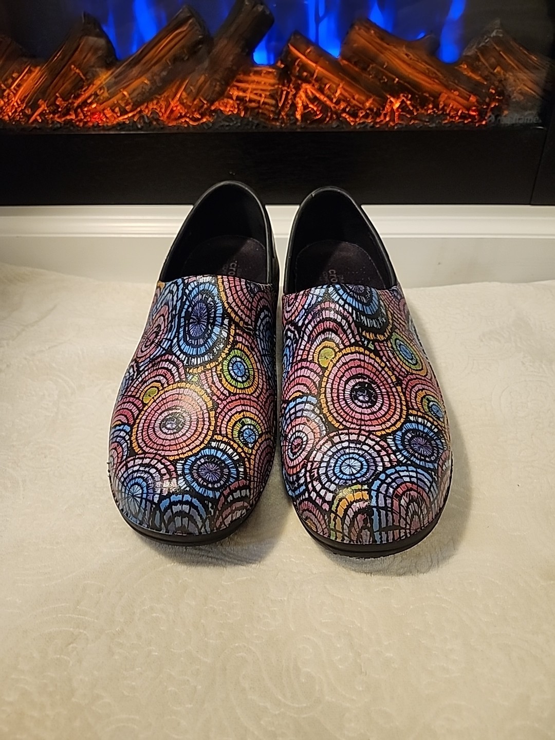 Slip on Summer Crocs neria pro ii Graphic Clog Size 11 Psychedelic Pattern Shoes