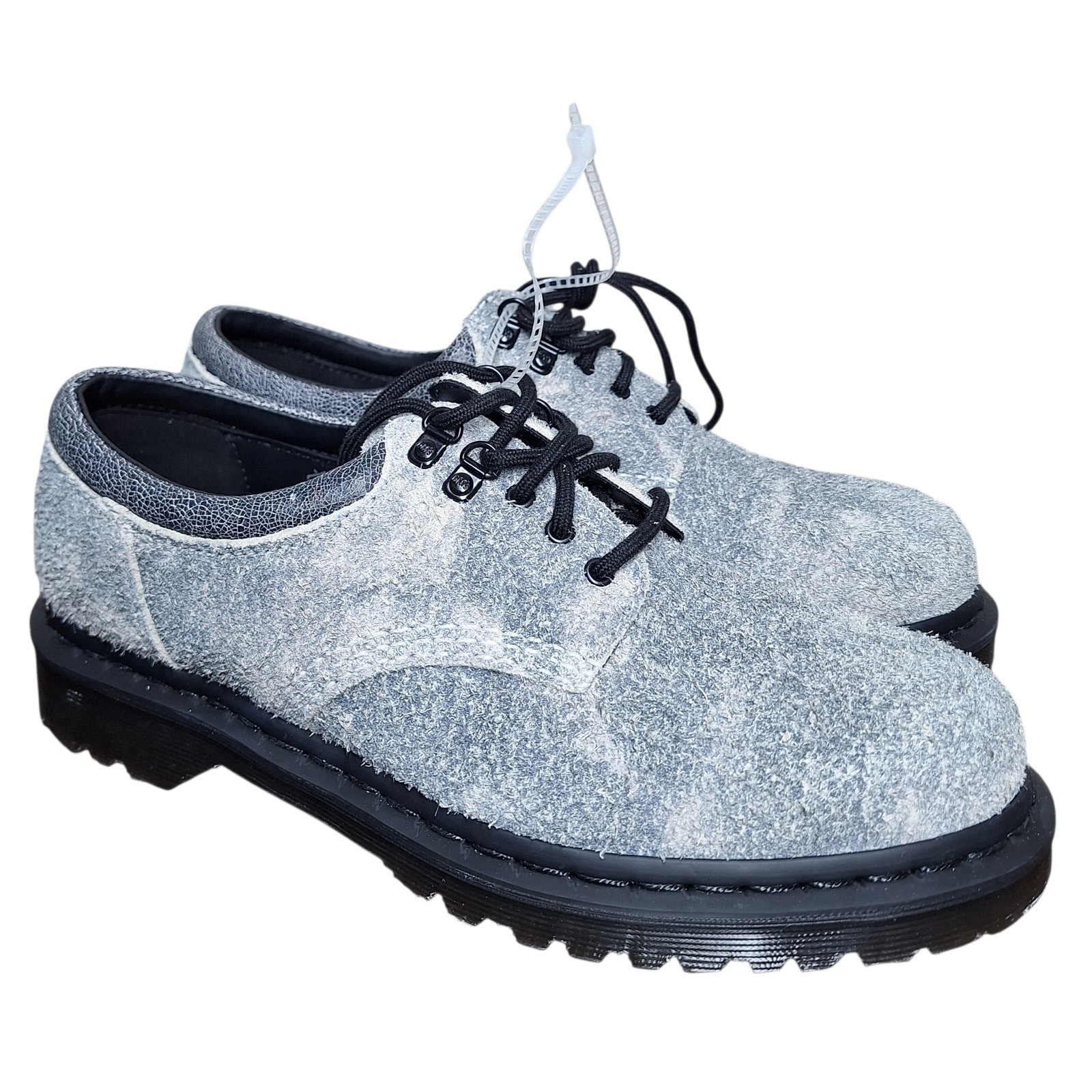 Dr.Martens 8053 stone washed hairy suede oxford shoes womens 9 new no box grunge
