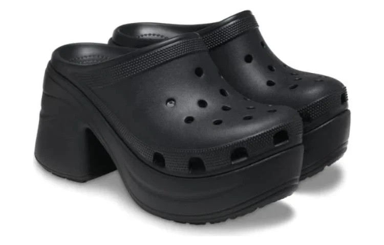 Crocs Siren Clog Mule Croslite Platform UNISEX 208547-001 BLK (Size M10/W12) NWT