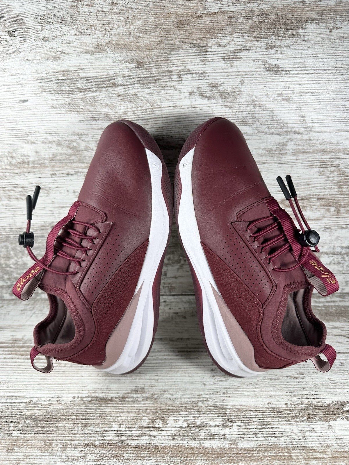 Women’s Clove Drawstring Slip On Nurses Shoes Royal Maroon Sz 7 Athletic EUC!