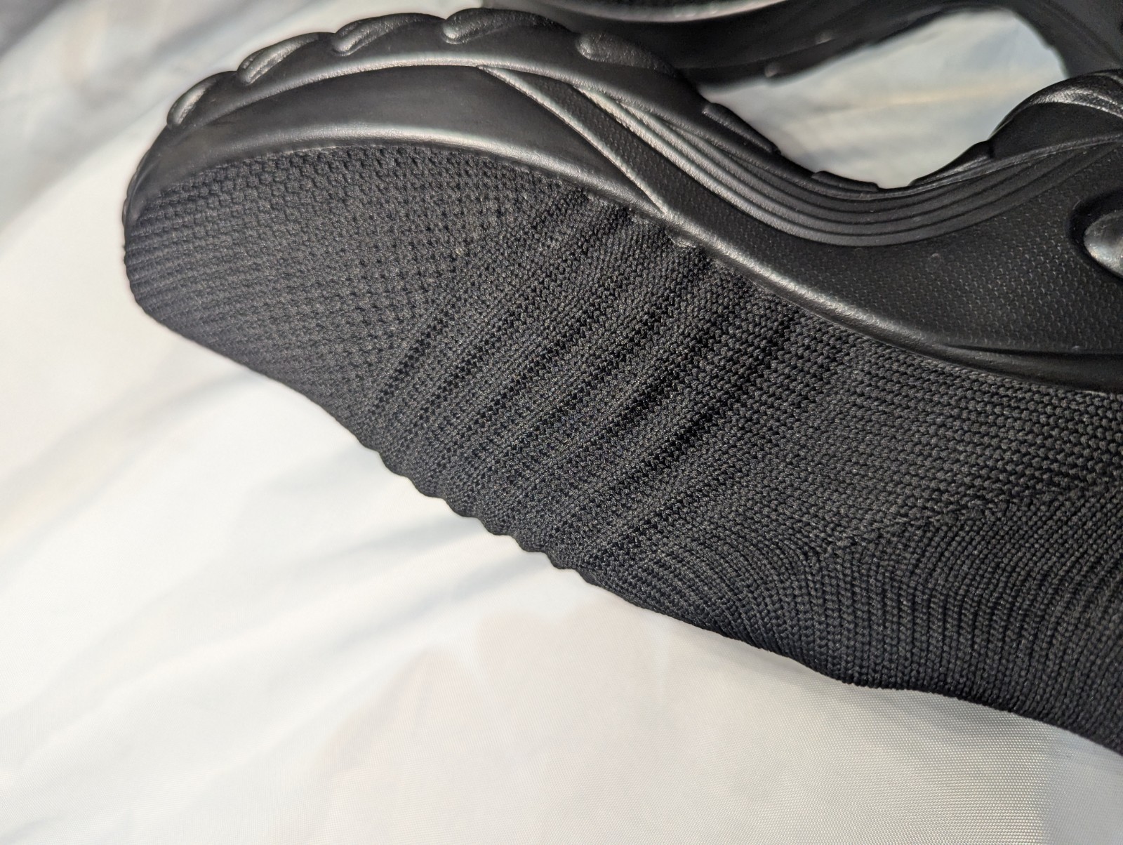 SLOW MAN BRAND Women’s Size 9.5 Walking Shoes AIR CUSHION Mesh Black Sneakers