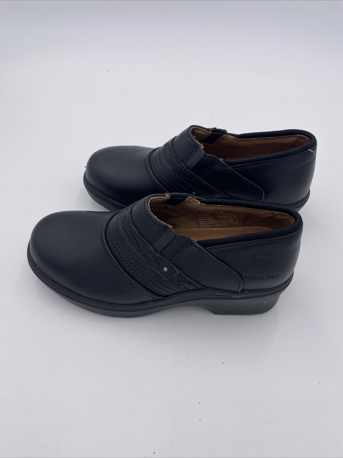 Ariat Safety Clog Composite Steel Toe Slip Resistant Leather Work Shoe Sz 5.5B