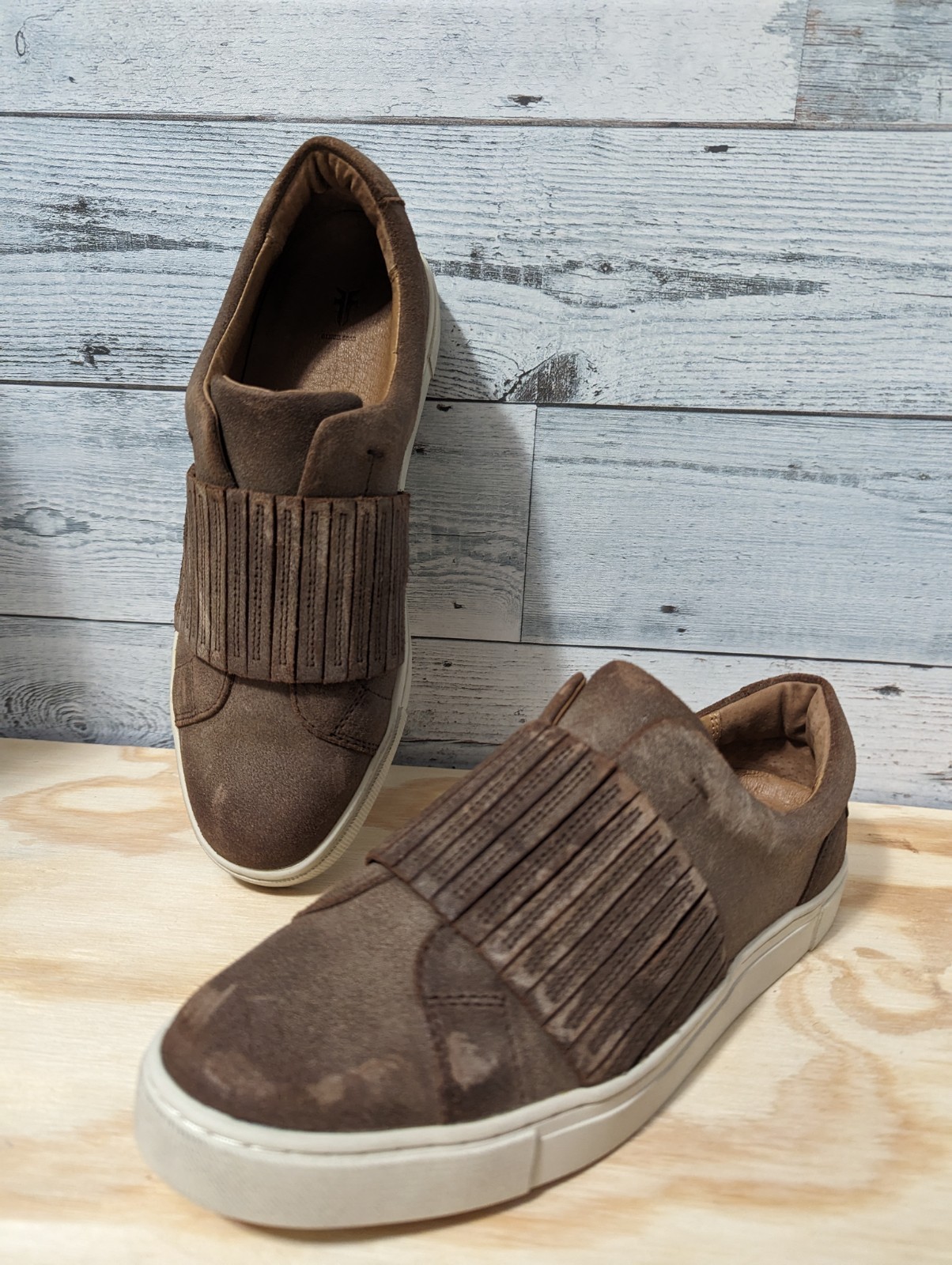 Frye Women’s Ivy Gore Slip On 100% Leather size 8.5M Never Worn Storage Wear