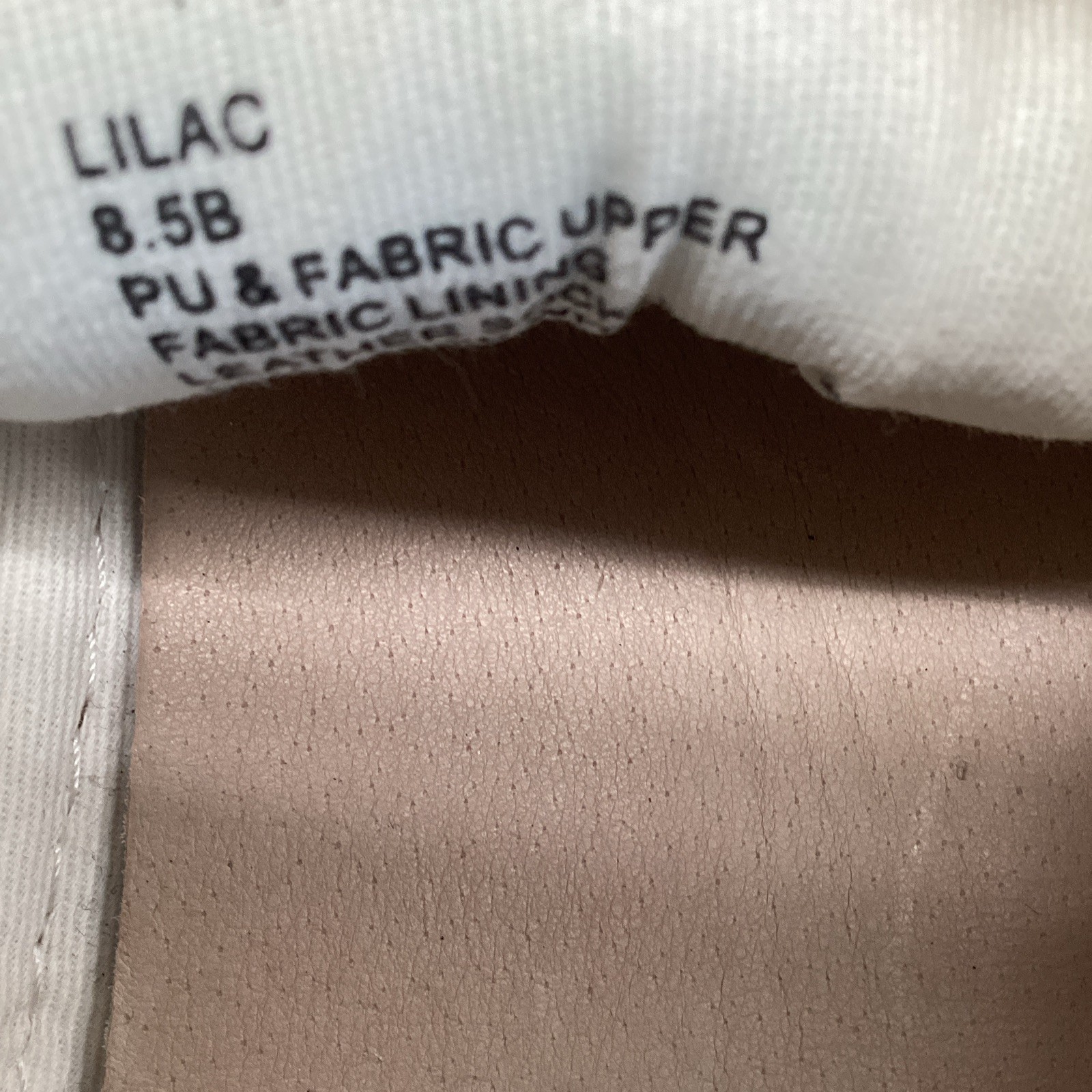 Steve Madden Lilac Comfort Sneakers White Beige Pink PU & Fabric Women’s 8.5B