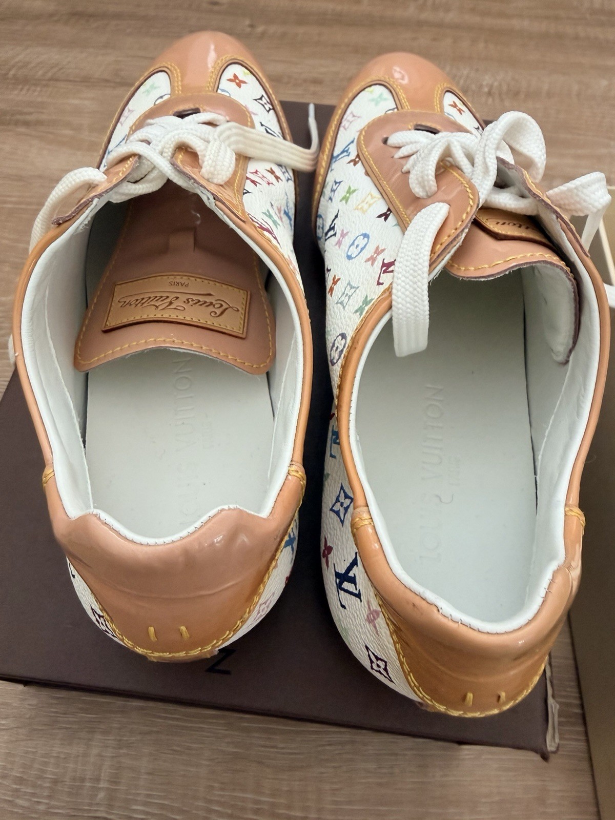 Louis Vuitton Multicolour Monogram Low Top Lace-Up Sneakers EU 39 US 7 GO1005