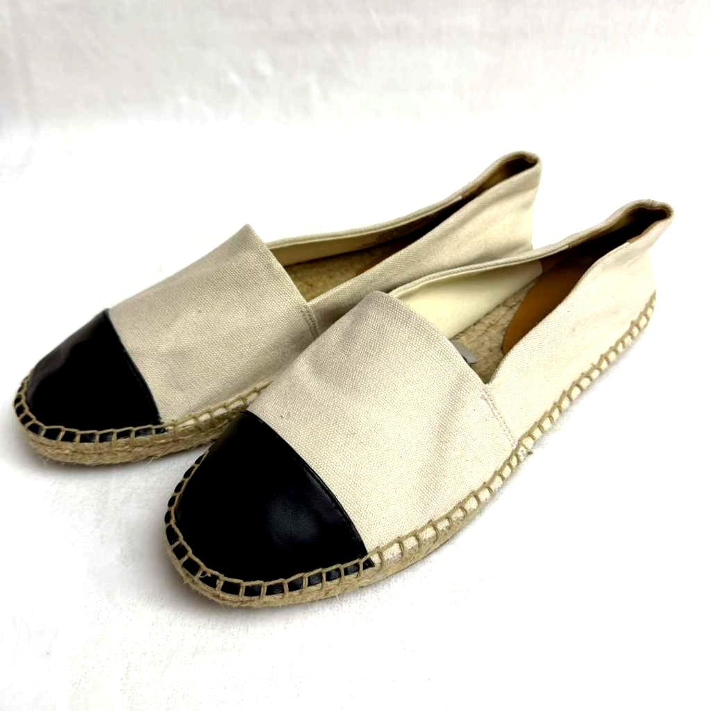 J. Crew Women´s Canvas Cap-Toe Slip-On Espadrilles Sz 8