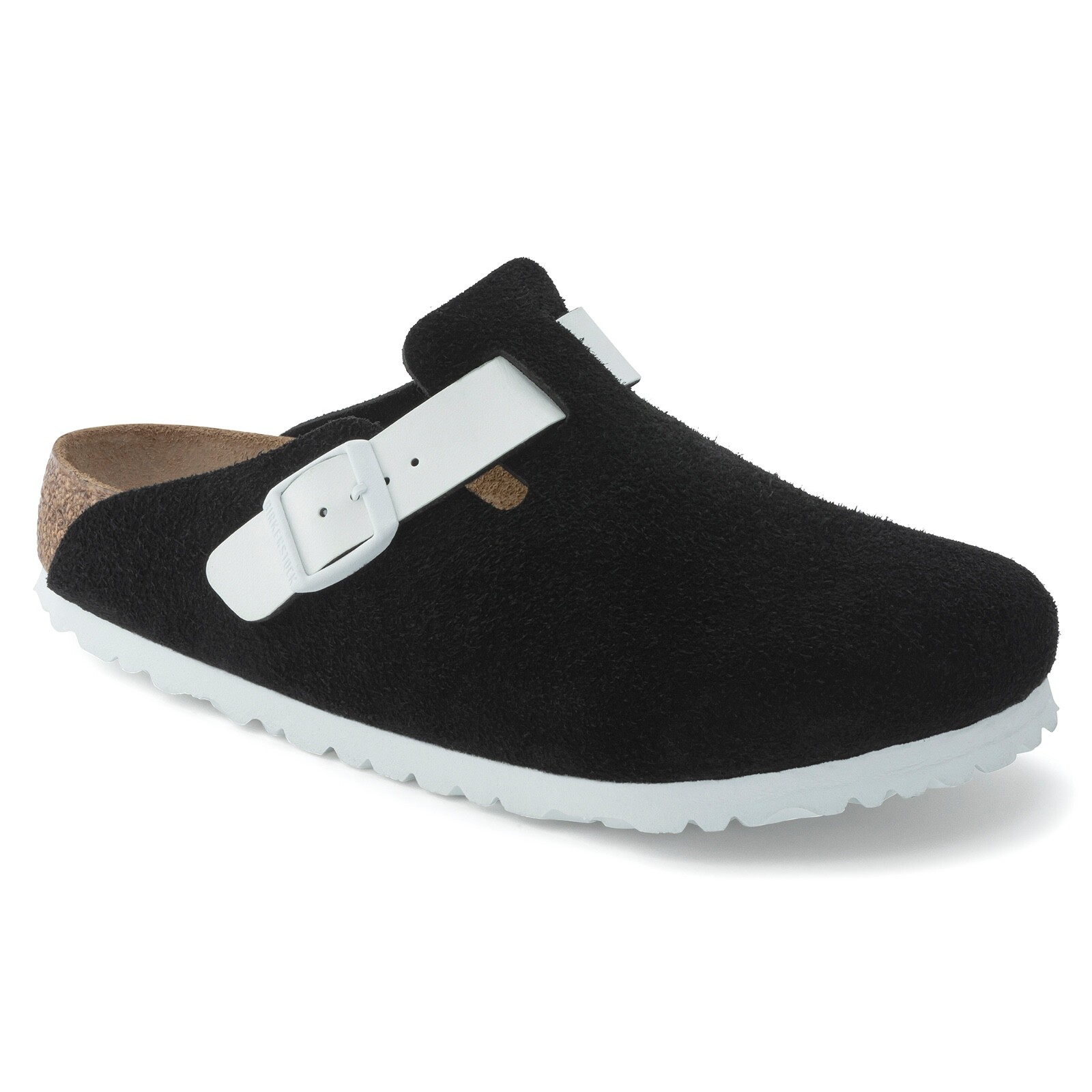 Birkenstock womens Boston Suede Leather/Birko-Flor narrow fit softbed NWB
