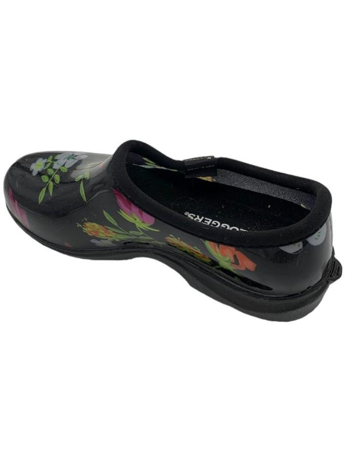 Sloggers Waterproof Flower Garden Shoes Meadow Black