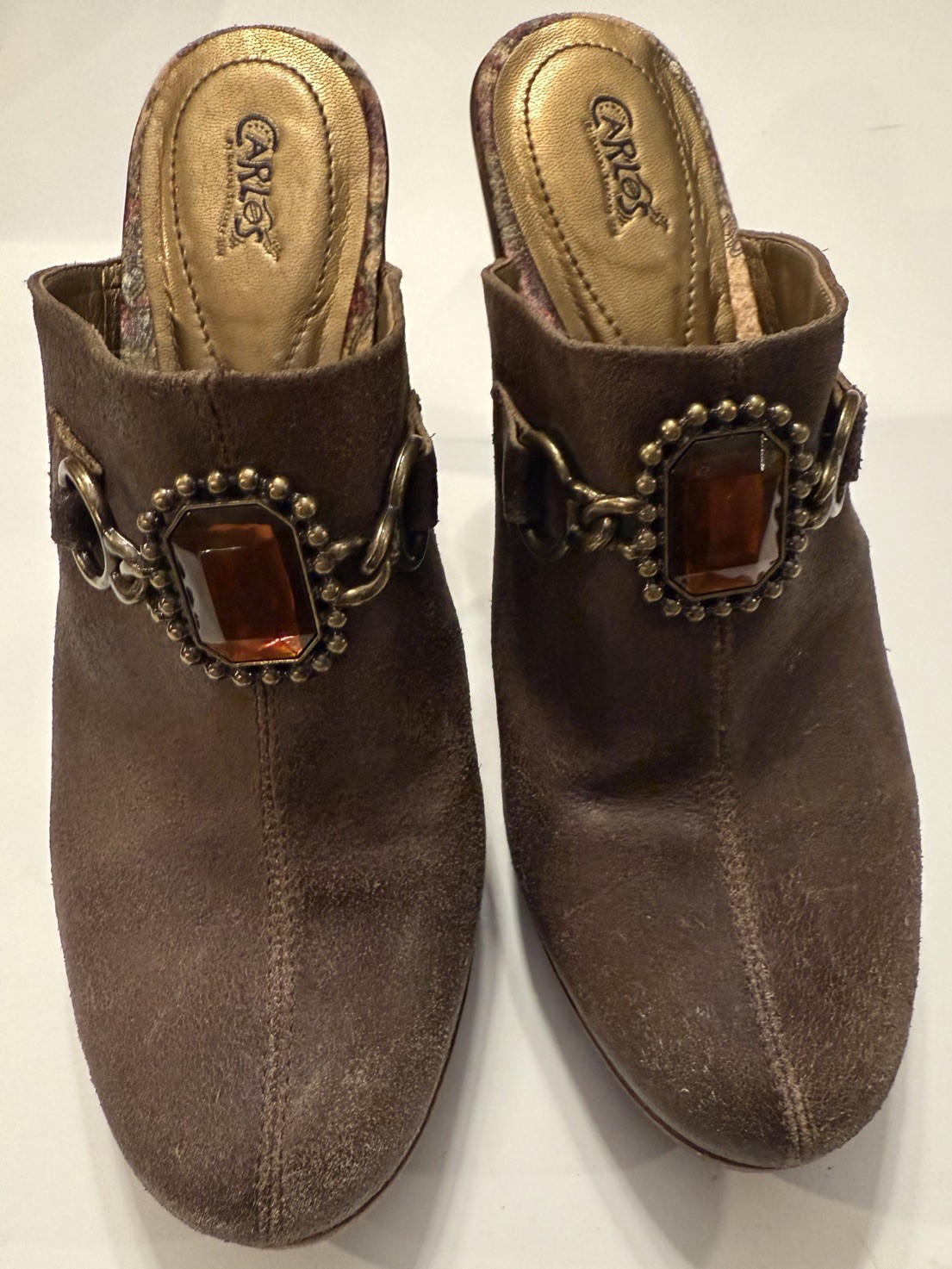 Carlos by Carlos Santana Deputy Clogs Size 8M Made in Brazil