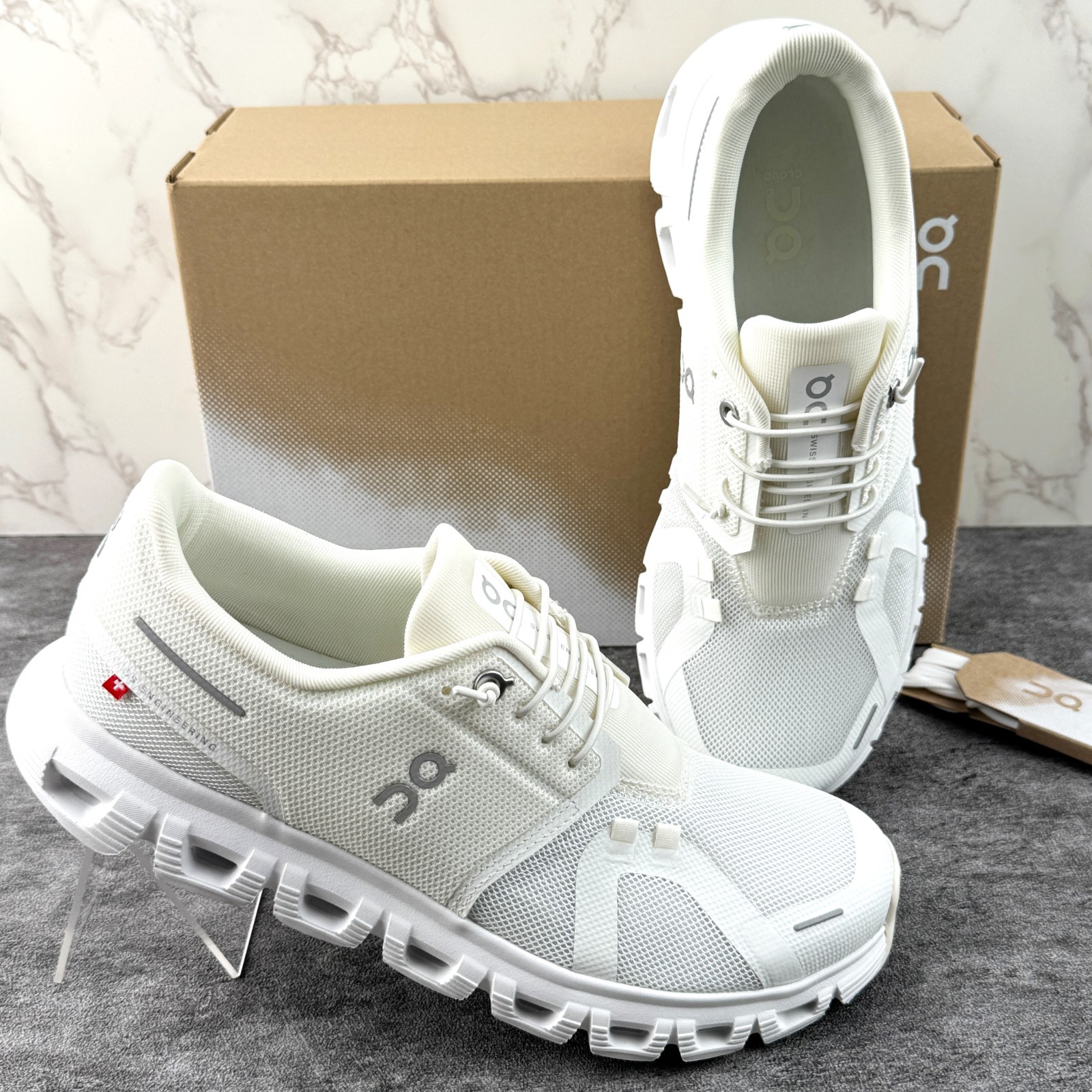 NEW On Cloud 6 Women’s Running Shoes White|White US 6-9.5 3WF10061200