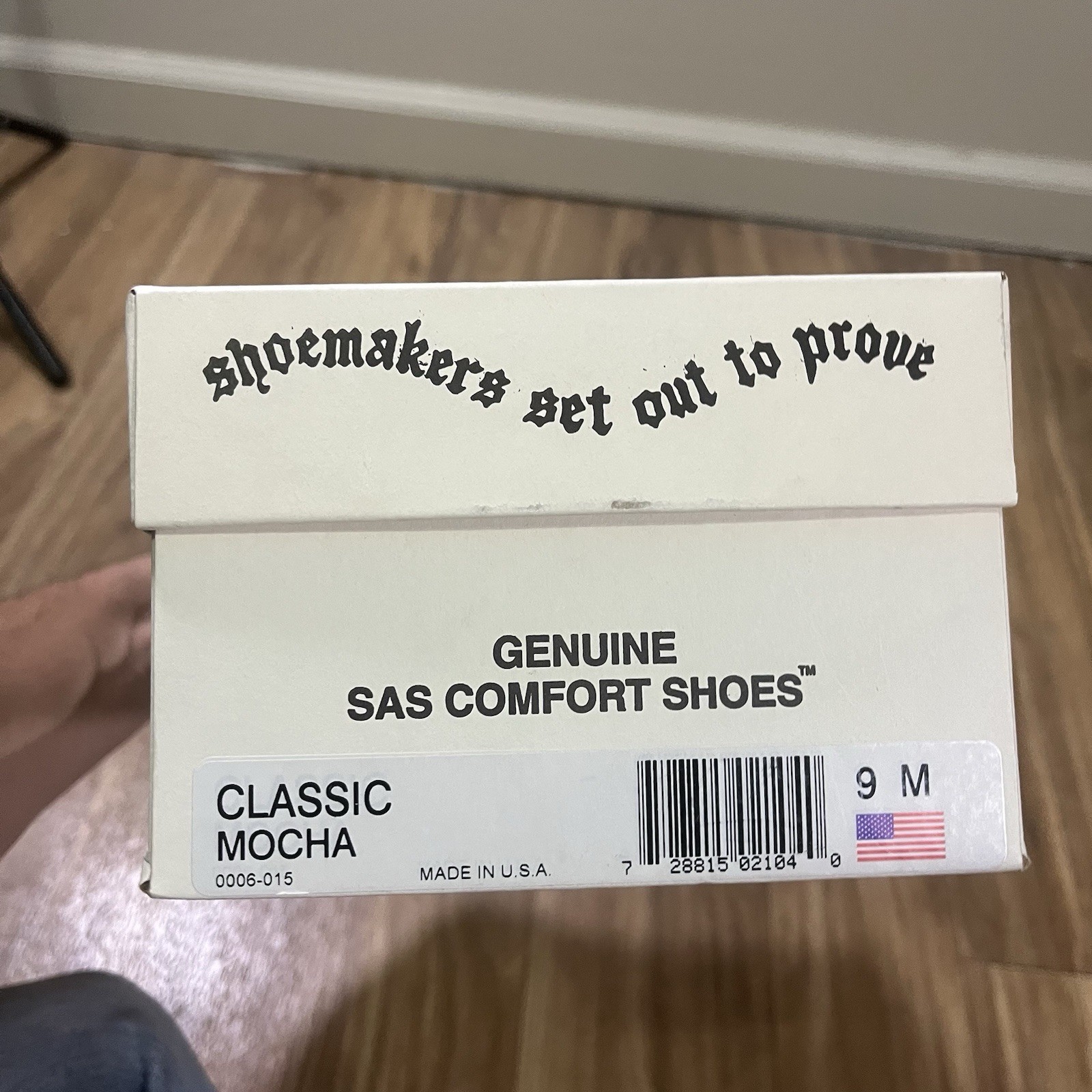 SAS Classic Moccasin Shoes Womens Size 9 M Mocha Leather Slip On Comfort Loafers
