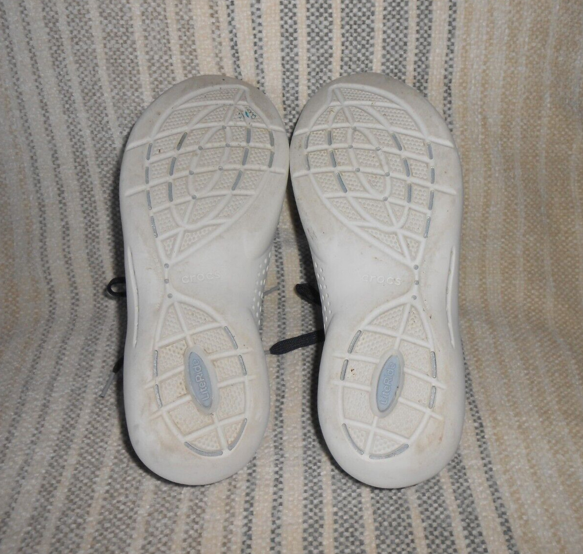 Crocs Literide 360 Pacer Sneakers Women 9 Blue Lace Up Comfort Water Shoe 206705
