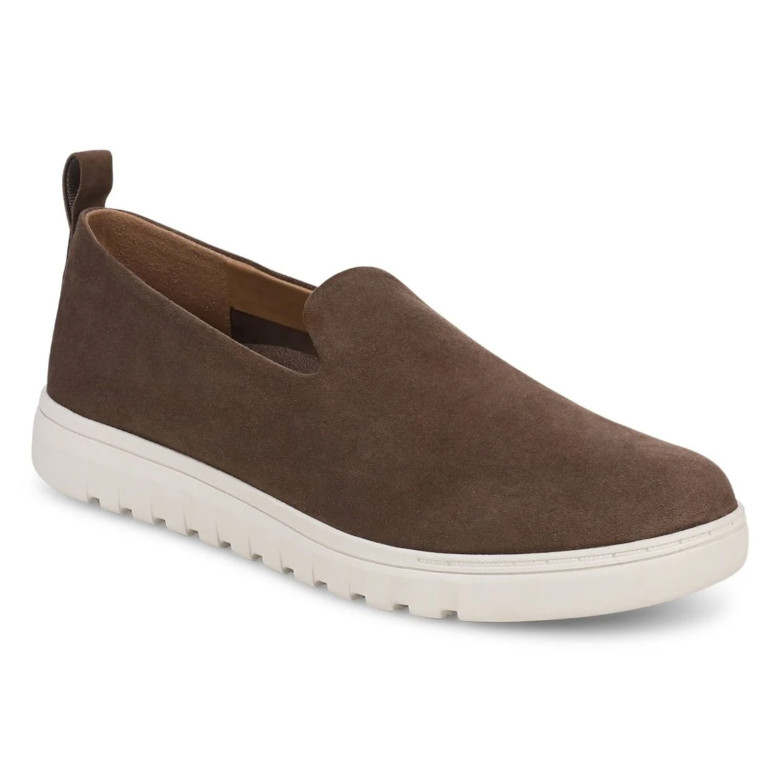 Hot Deal Vionic Uptown Willa Slip On Sneaker – Driftwood Suede