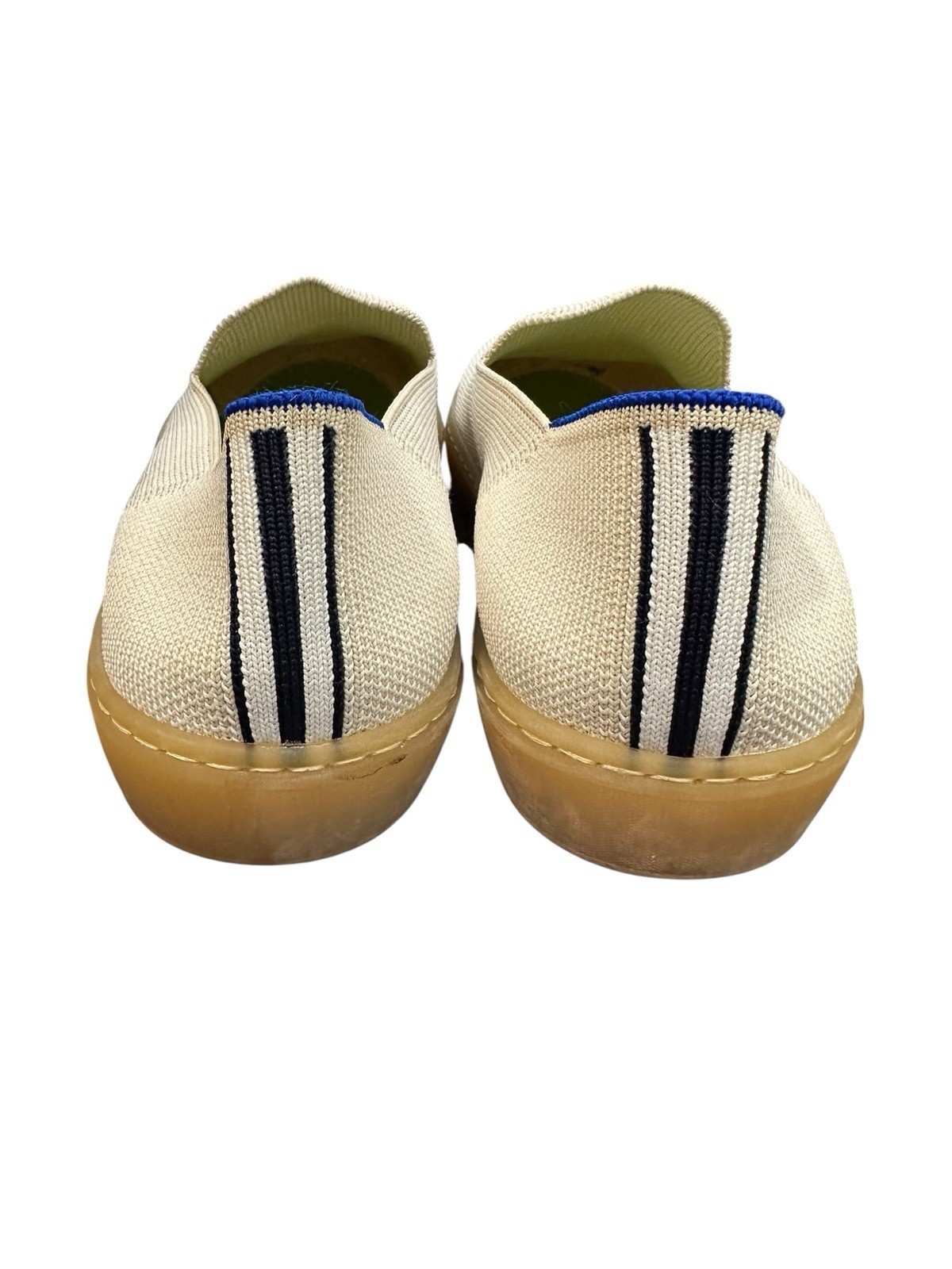 Rothy’s The City Slip On Sneakers Womens Size 7.5 Ivory Comfort Flat Gum #S65-1